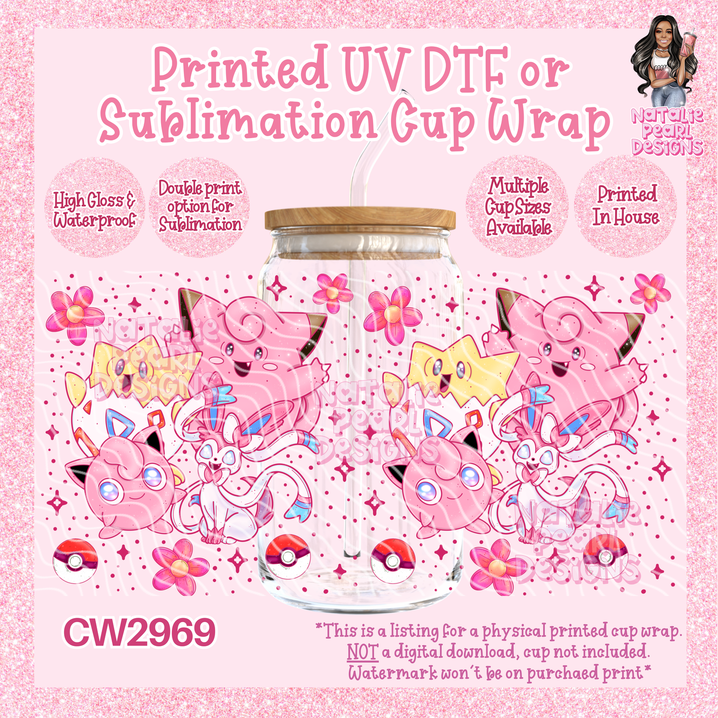 CW2969 UV DTF/SUB Cup Wraps
