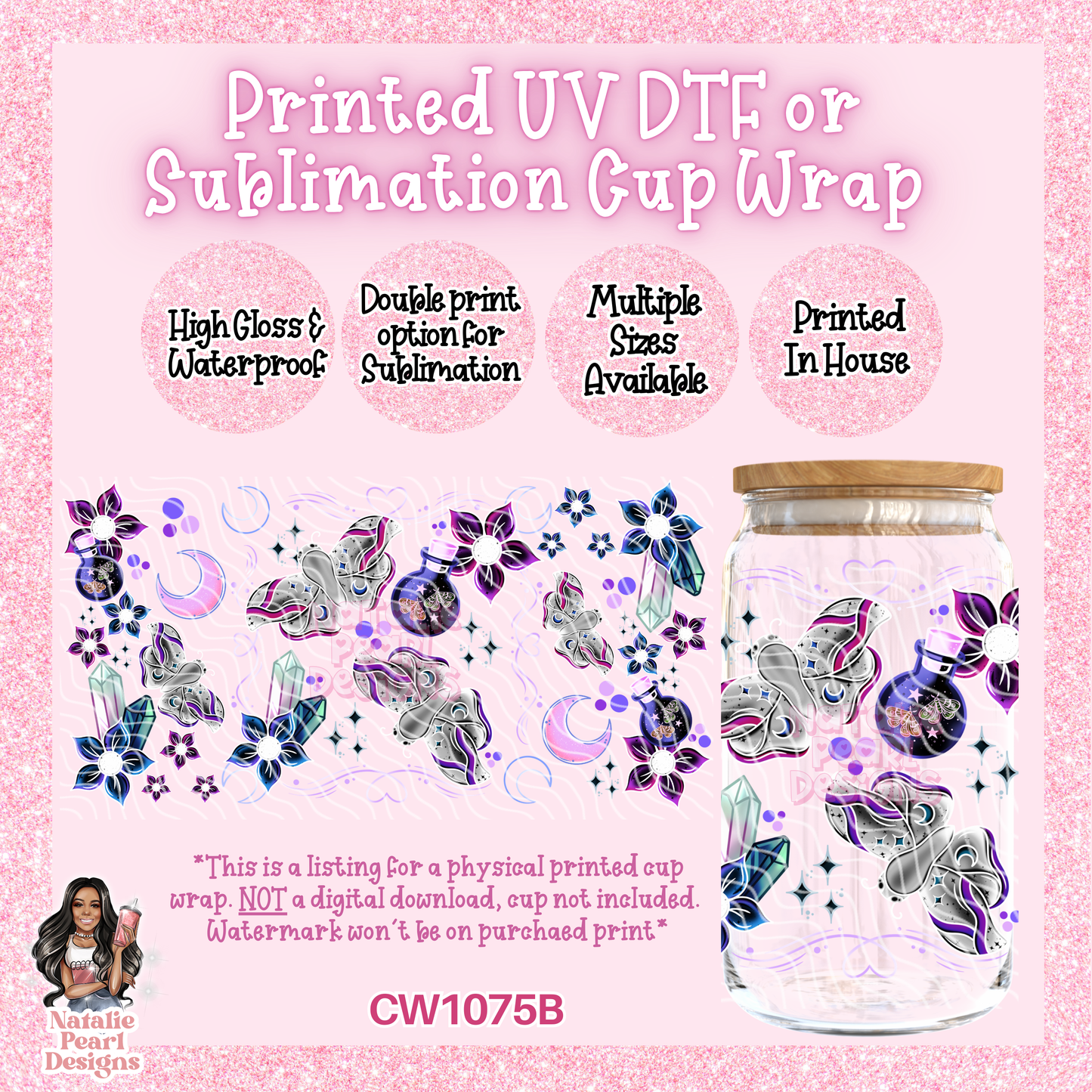 CW1075B UV DTF/SUB Cup Wrap