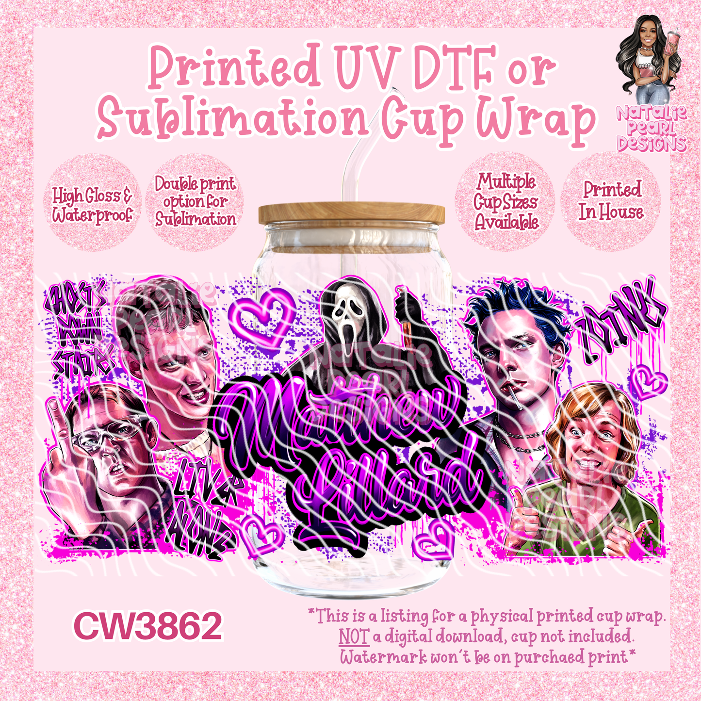 CW3862 UV DTF/SUB Cup Wraps