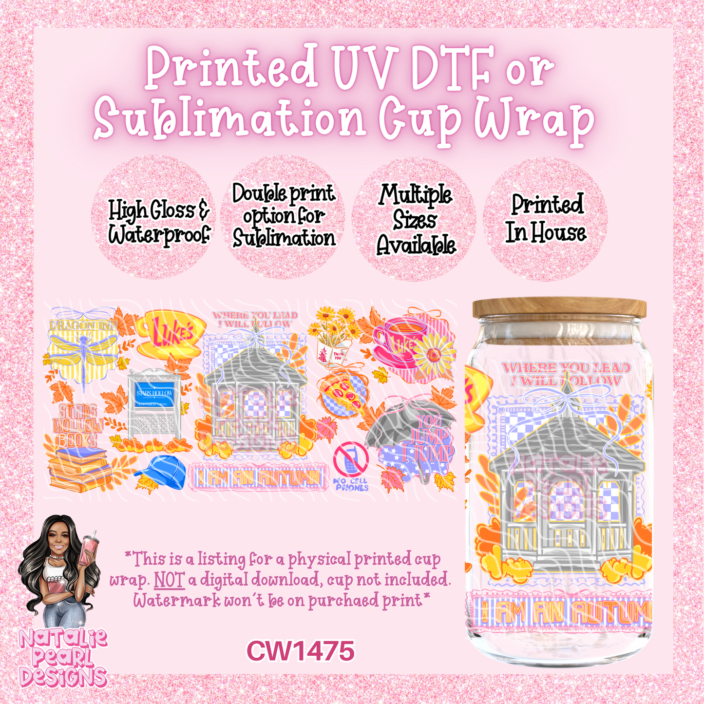 CW1475 UV DTF/SUB Cup Wrap