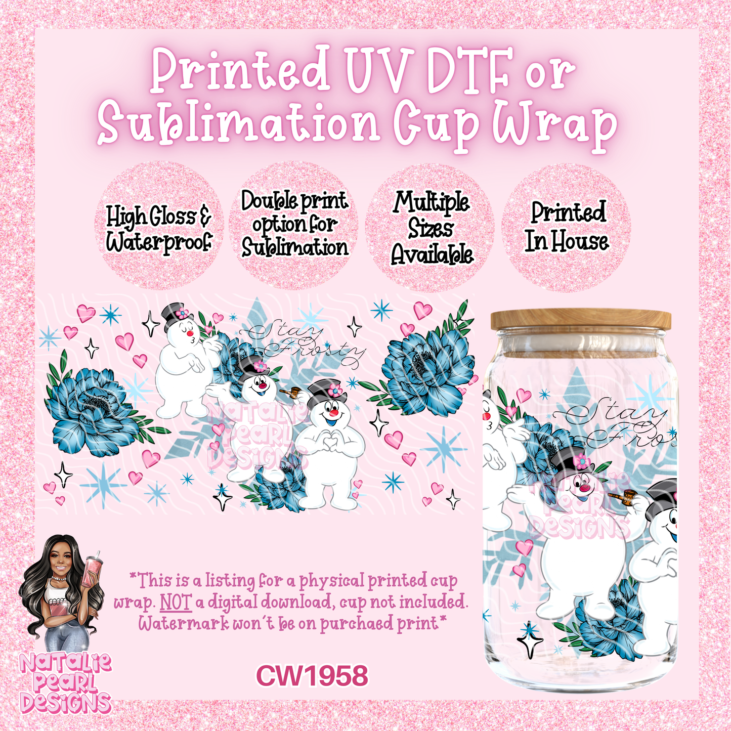 CW1958 UV DTF/SUB Cup Wraps