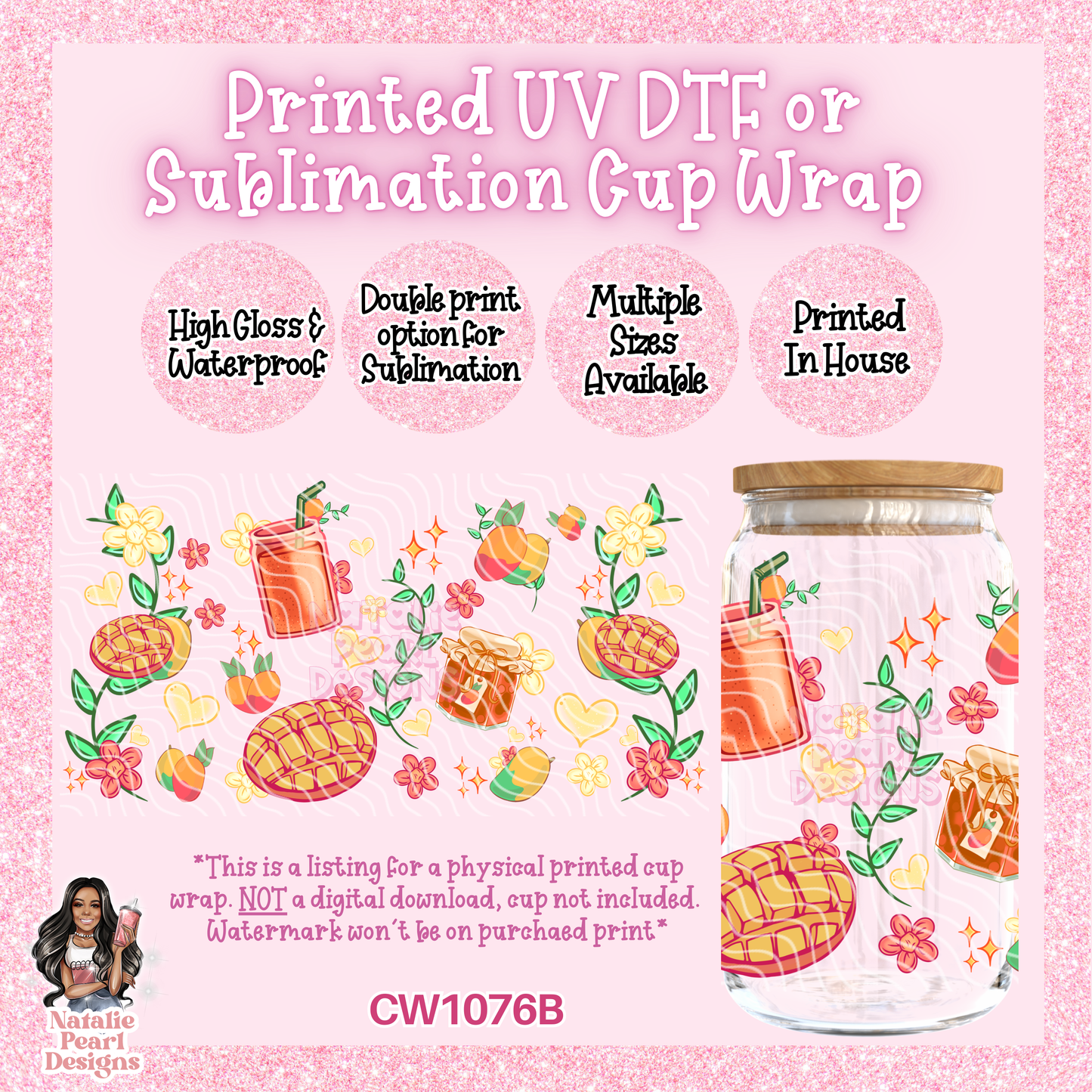 CW1076B UV DTF/SUB Cup Wrap