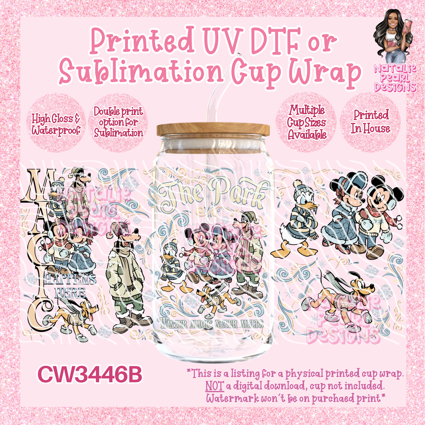 CW3446B UV DTF/SUB Cup Wraps