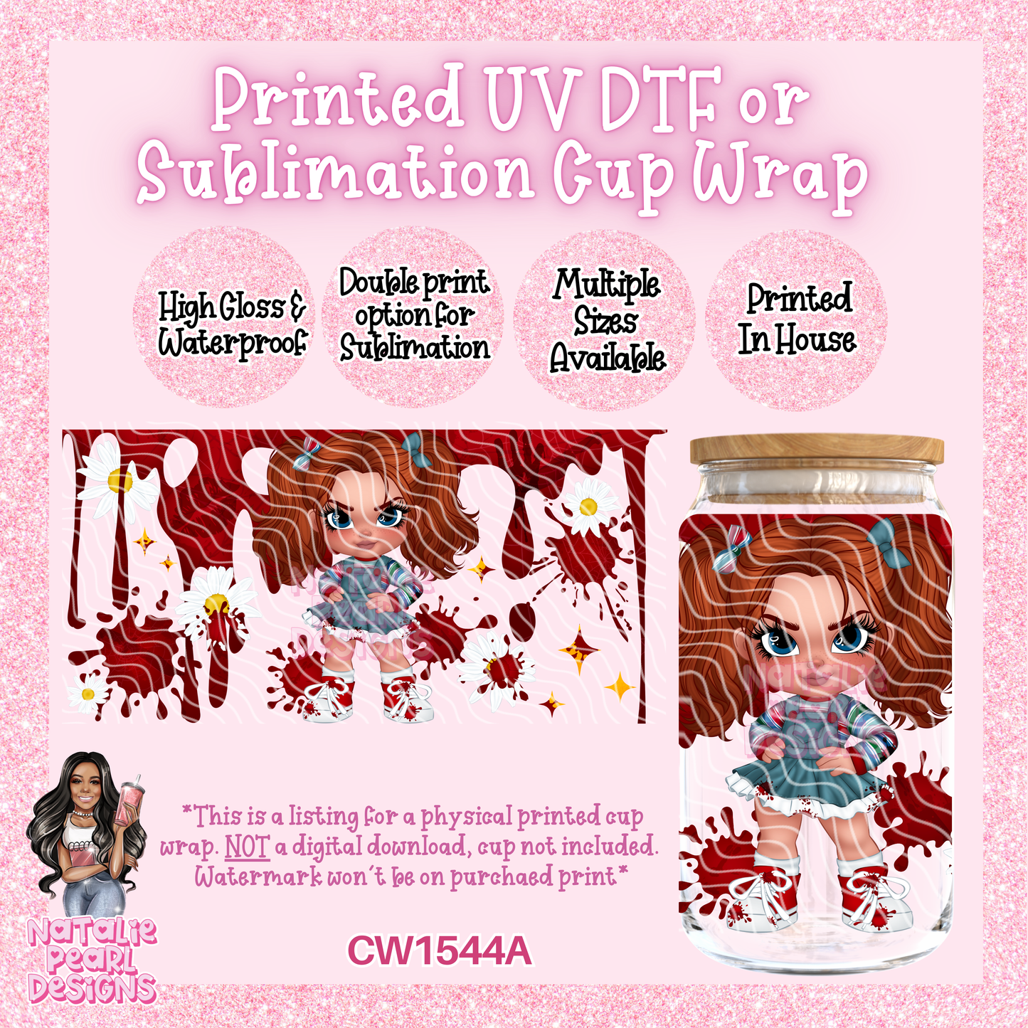 CW1544A UV DTF/SUB Cup Wrap