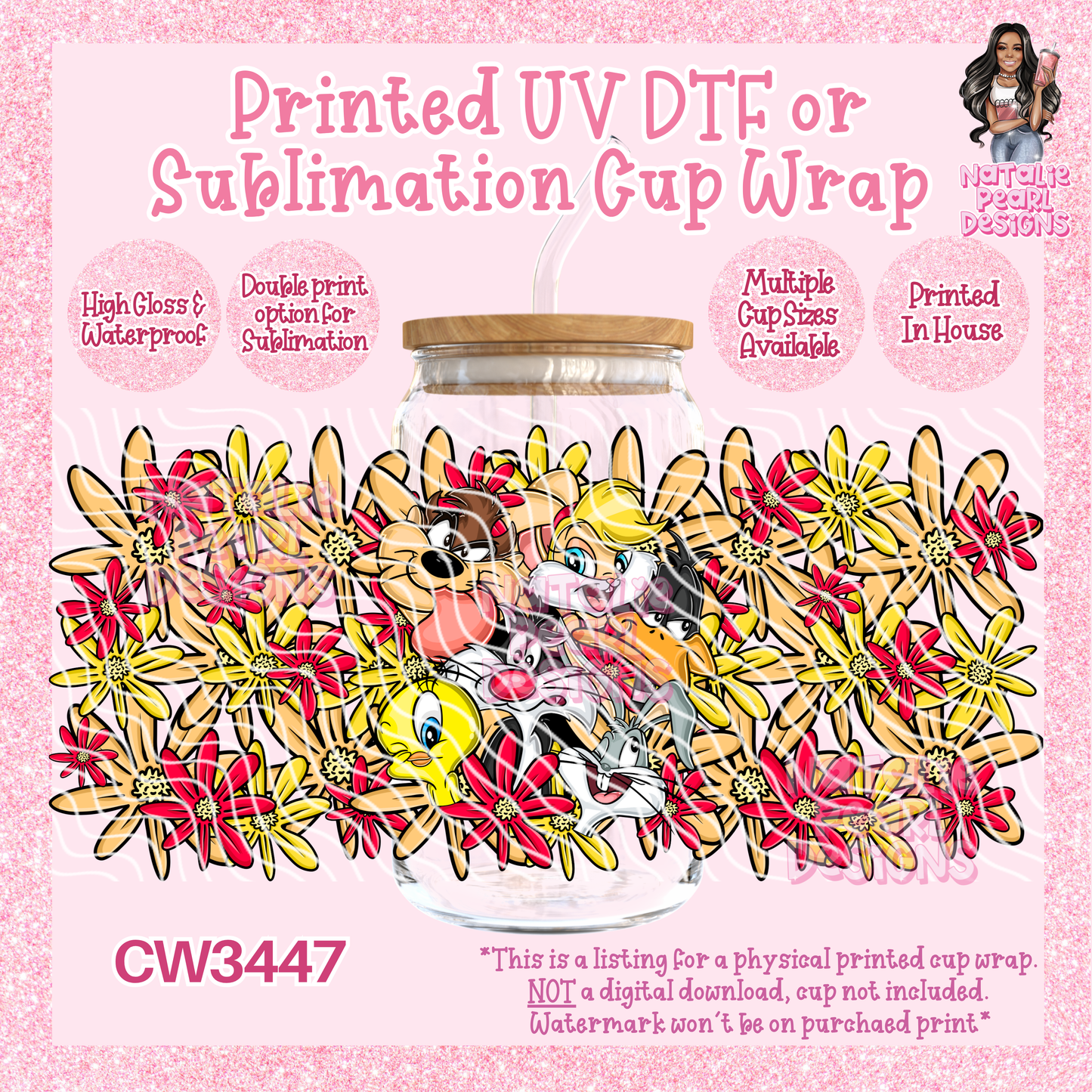 CW3447 UV DTF/SUB Cup Wraps