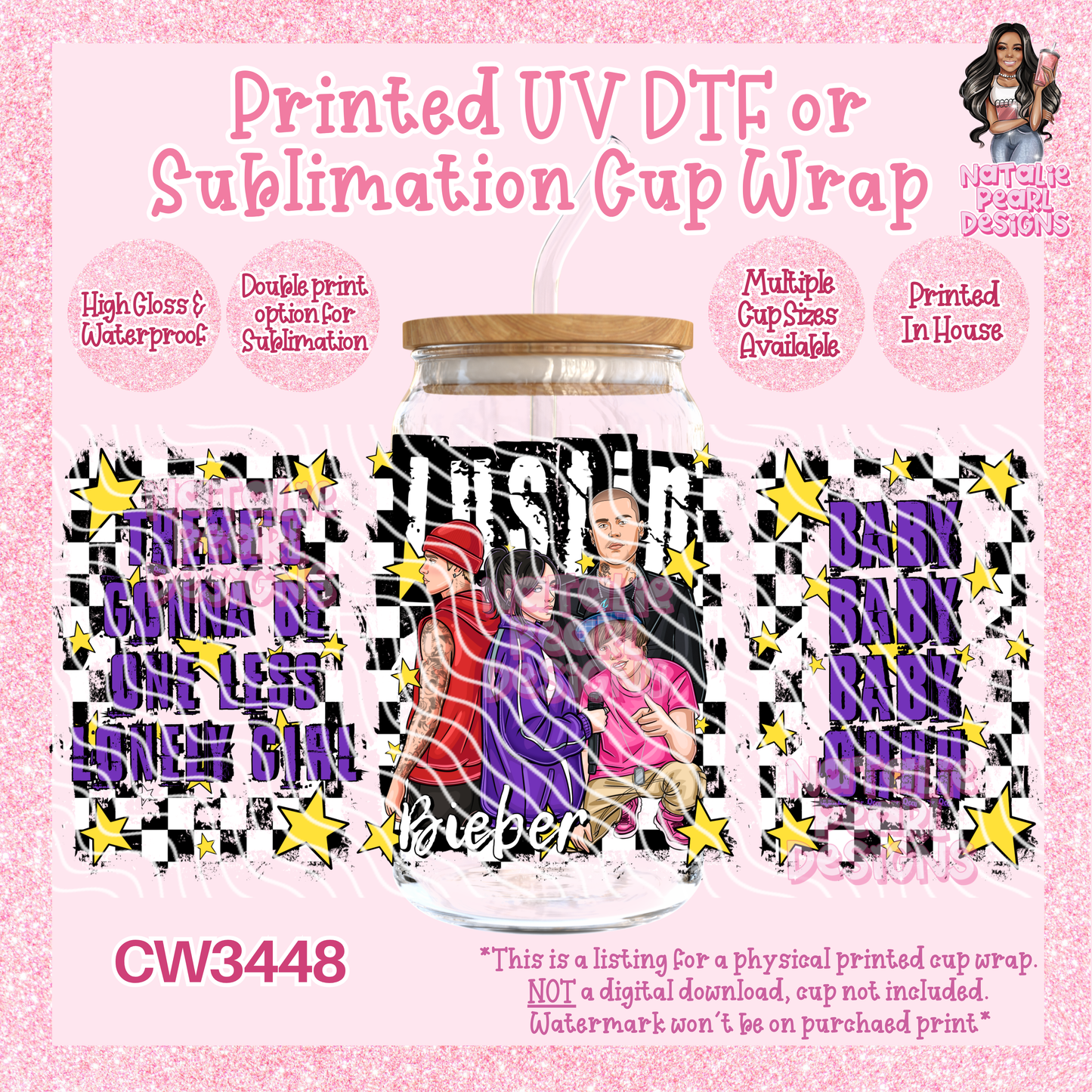 CW3448 UV DTF/SUB Cup Wraps