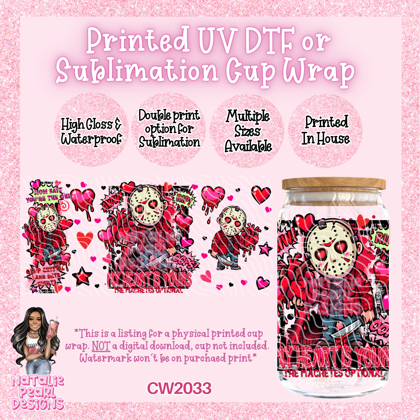 CW2033 UV DTF/SUB Cup Wraps