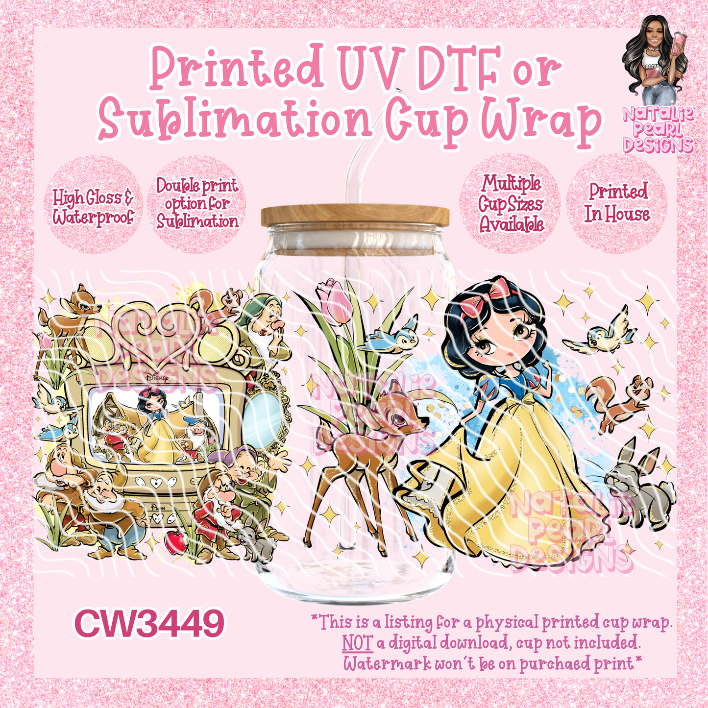 CW3449 UV DTF/SUB Cup Wraps