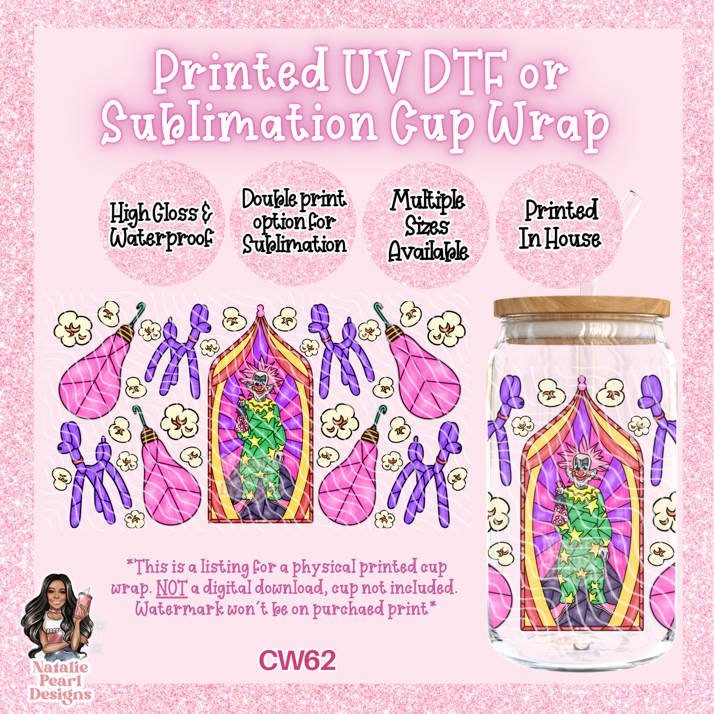 CW62 UV DTF/SUB Cup Wrap