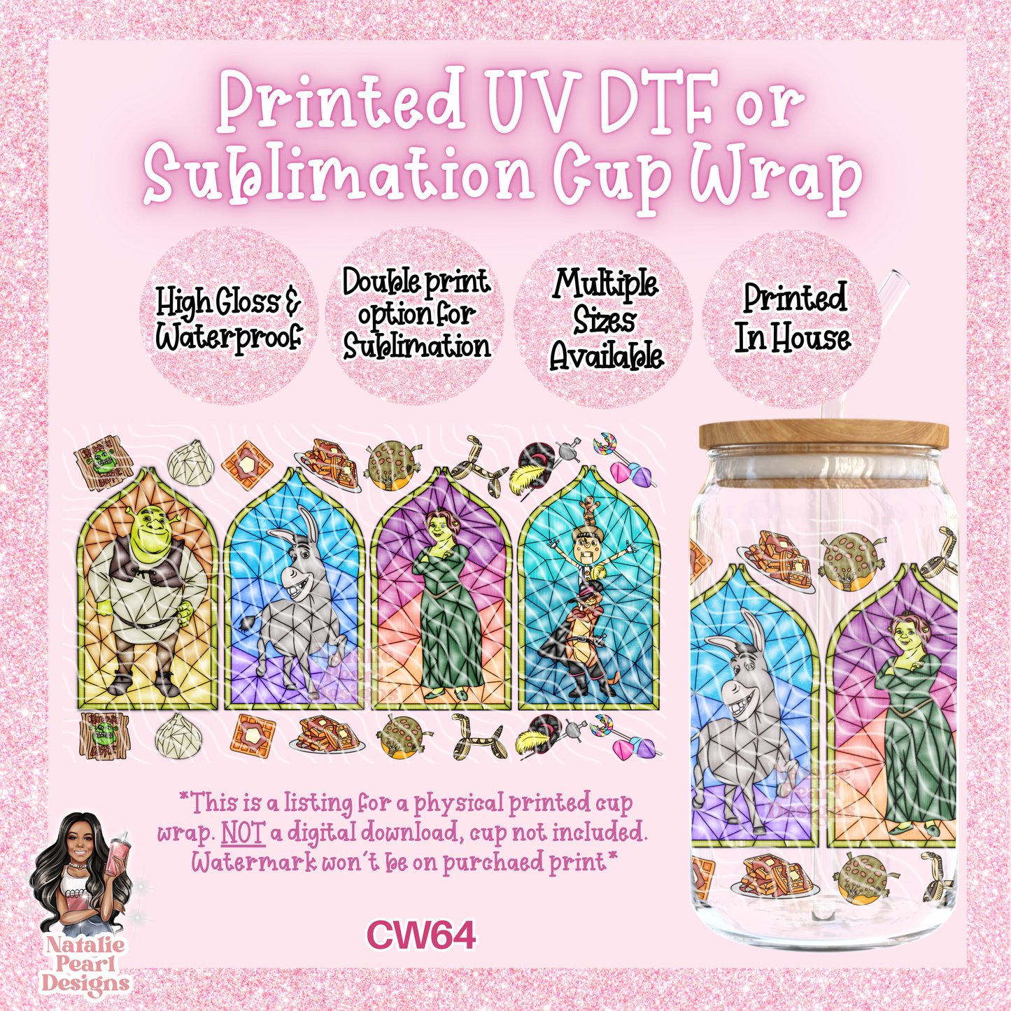 CW64 UV DTF/SUB Cup Wrap