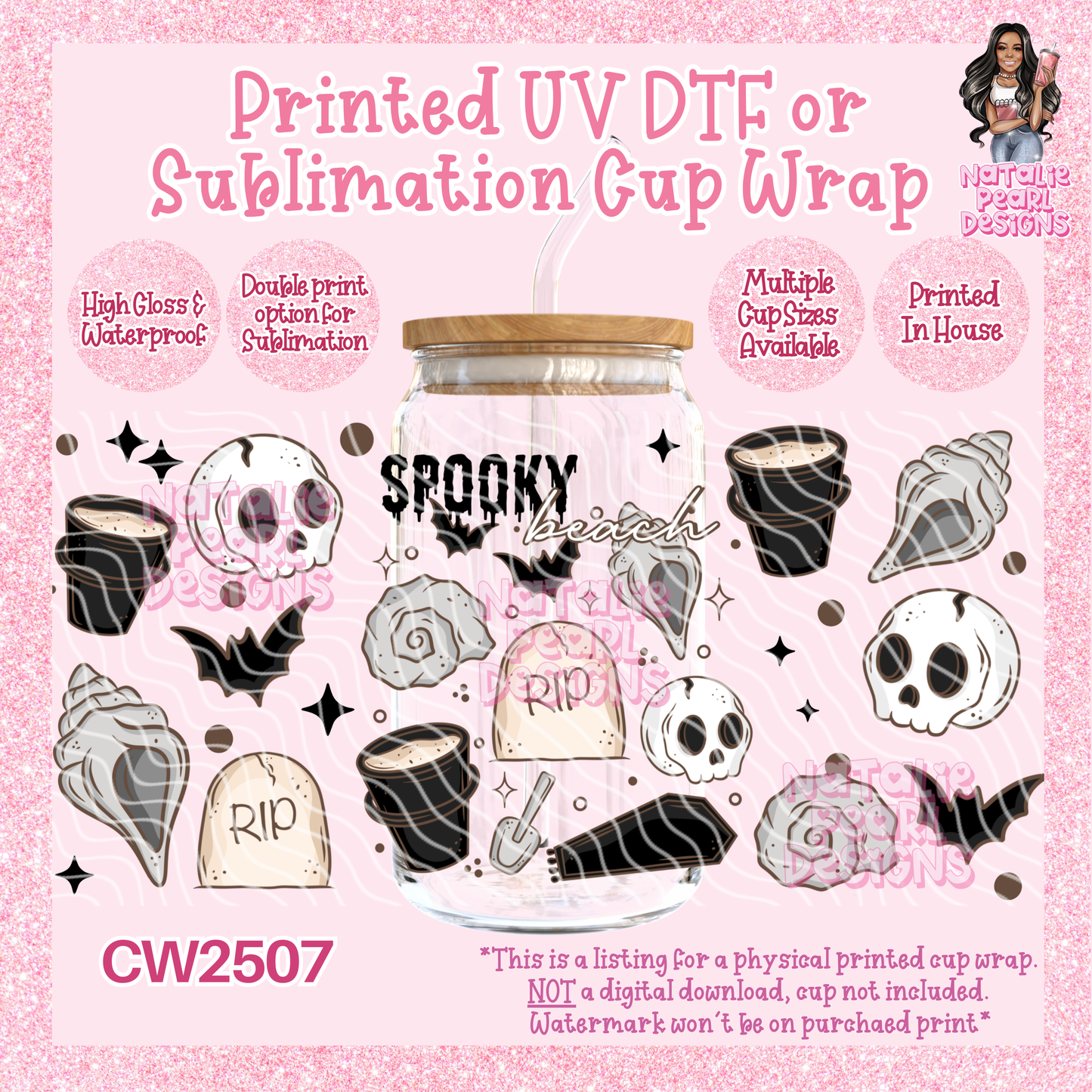 CW2507 UV DTF/SUB Cup Wraps