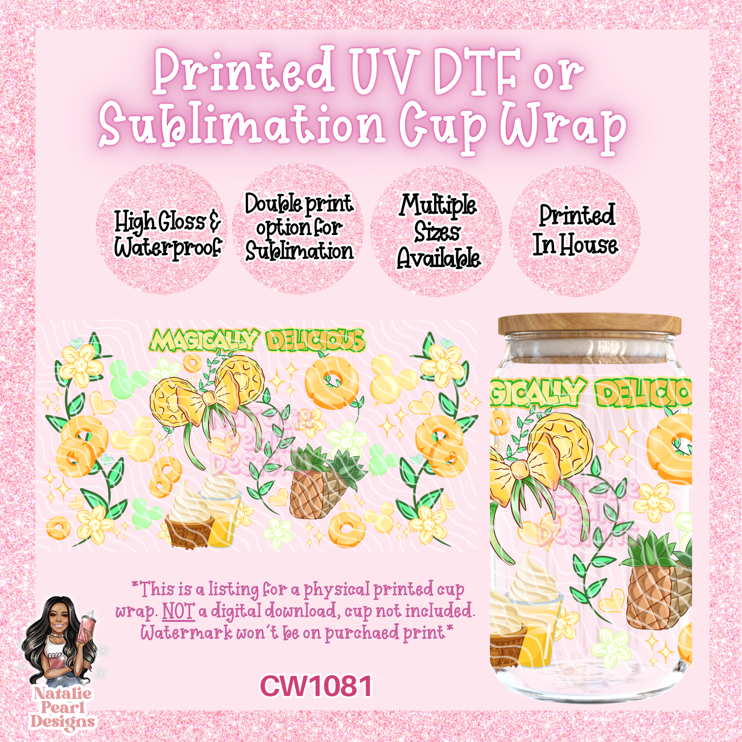 CW1081 UV DTF/SUB Cup Wrap