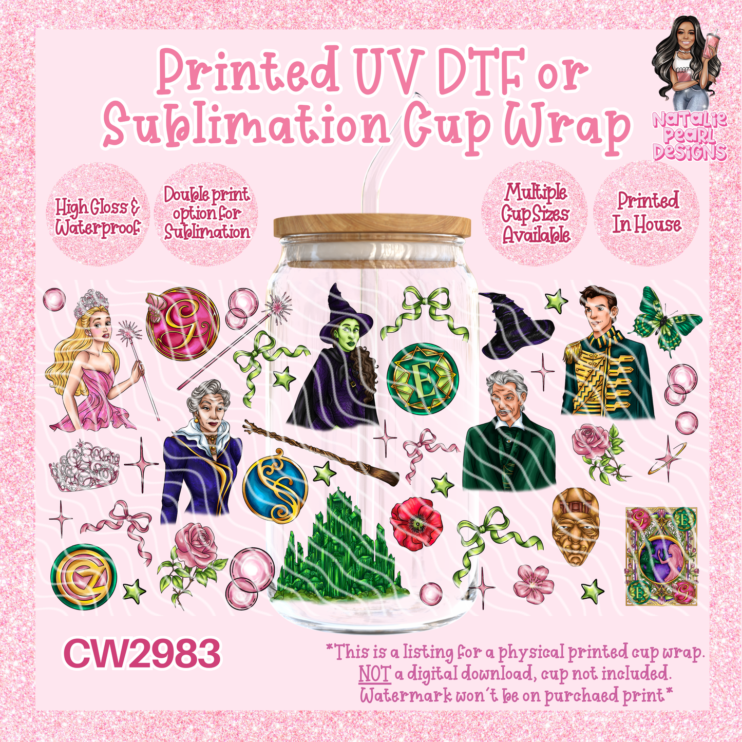 CW2983 UV DTF/SUB Cup Wraps