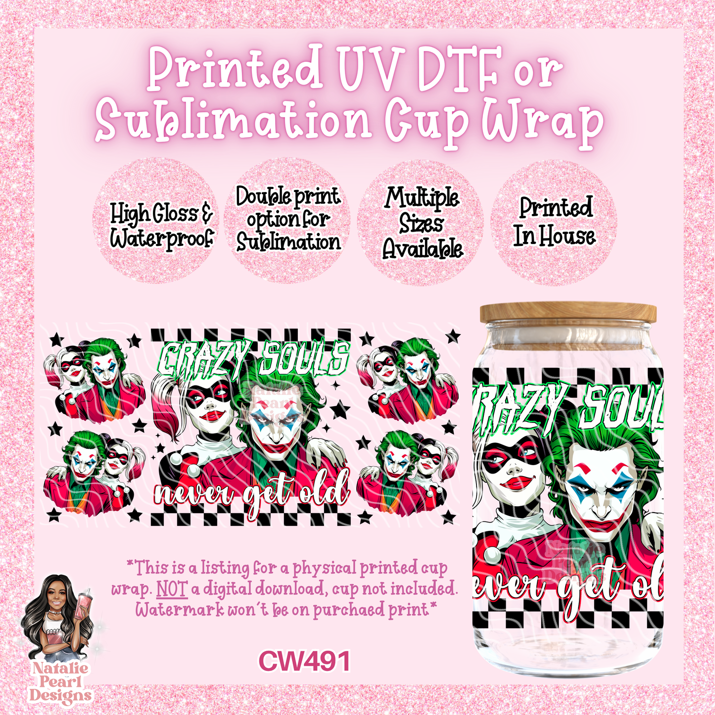CW491 UV DTF/SUB Cup Wrap