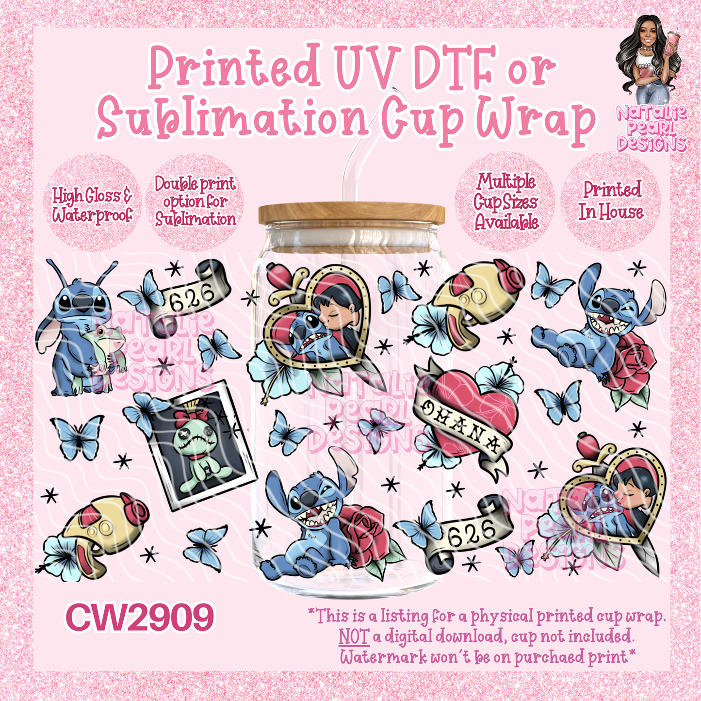 CW2909 UV DTF/SUB Cup Wraps