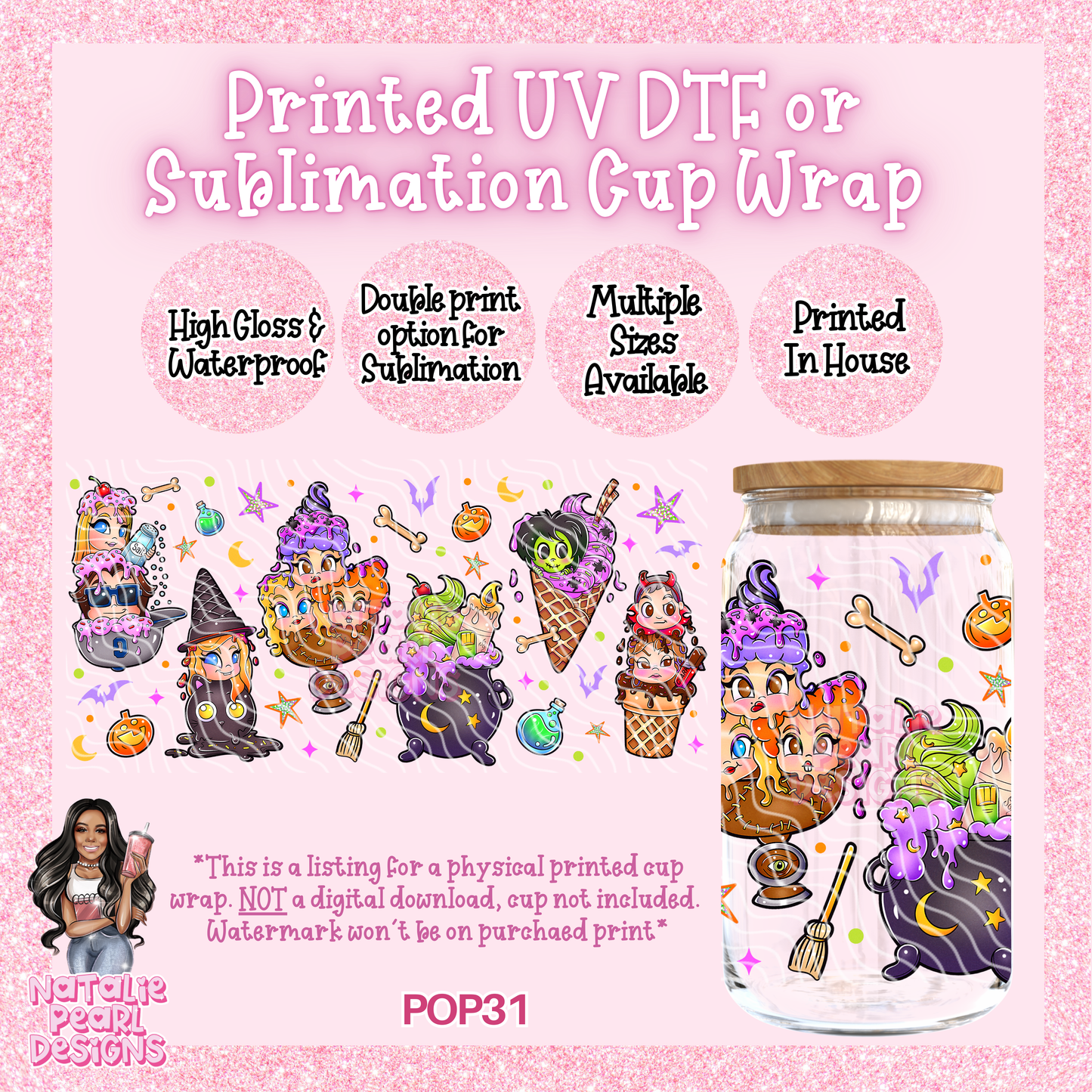 POP31 UV DTF/SUB Cup Wrap