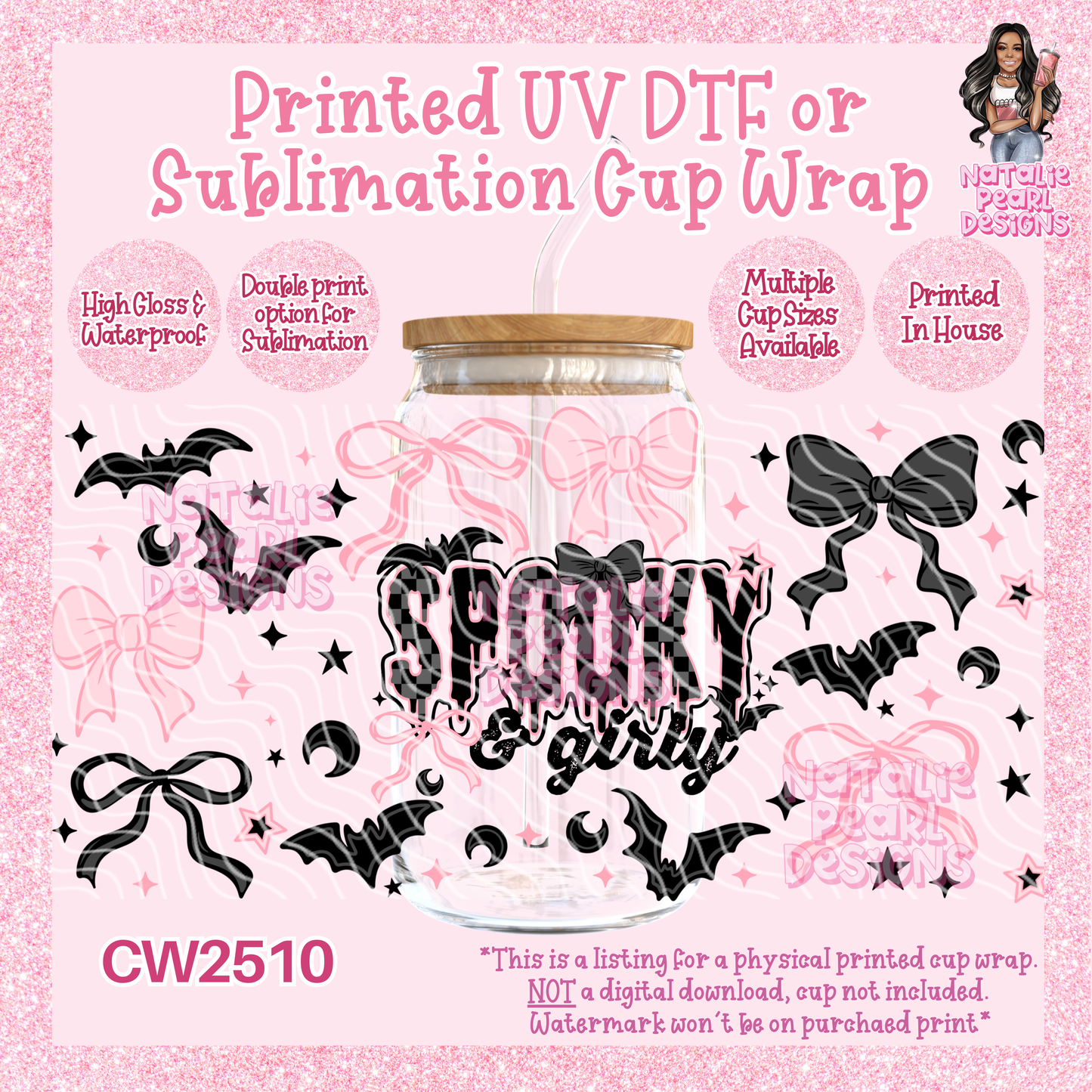 CW2510 UV DTF/SUB Cup Wraps