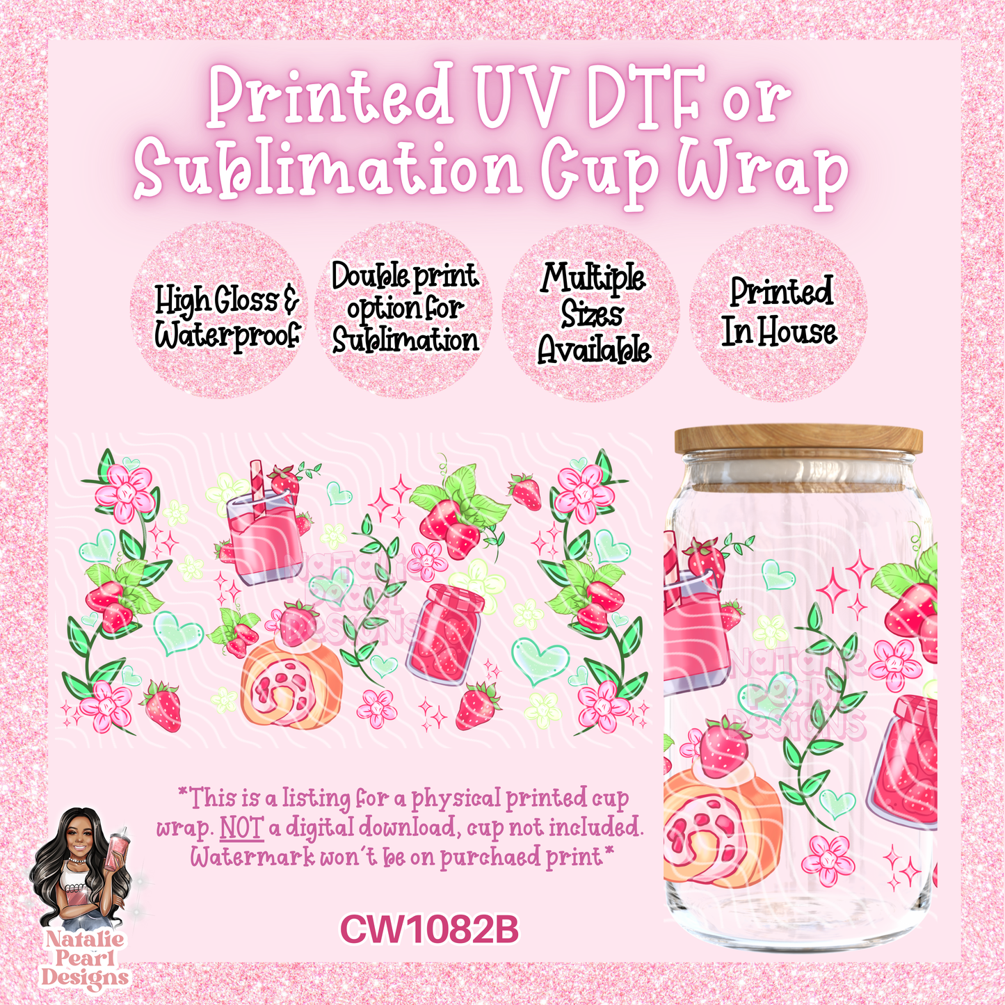CW1082B UV DTF/SUB Cup Wrap