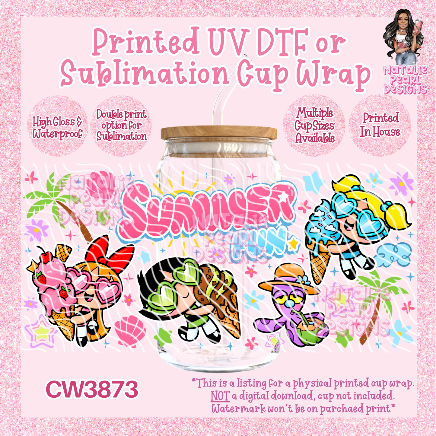 CW3873 UV DTF/SUB Cup Wraps