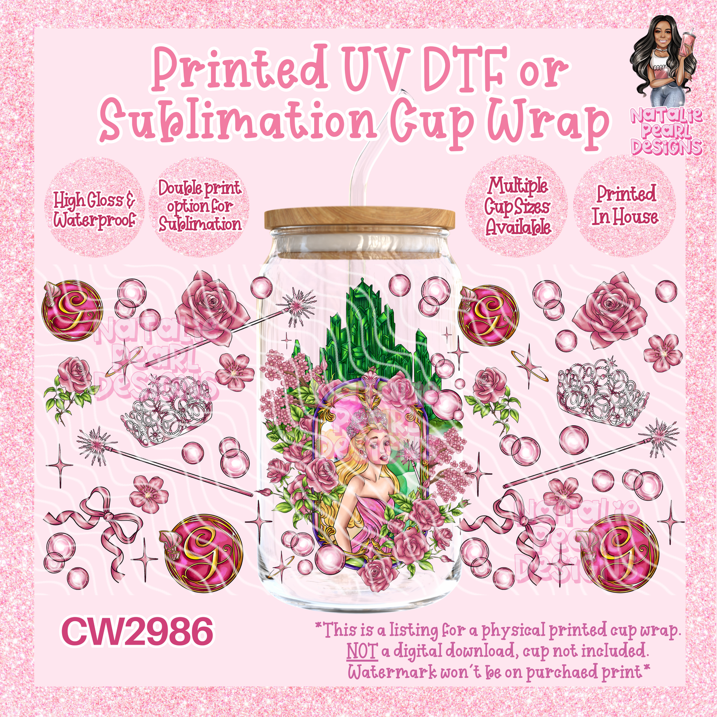 CW2986 UV DTF/SUB Cup Wraps