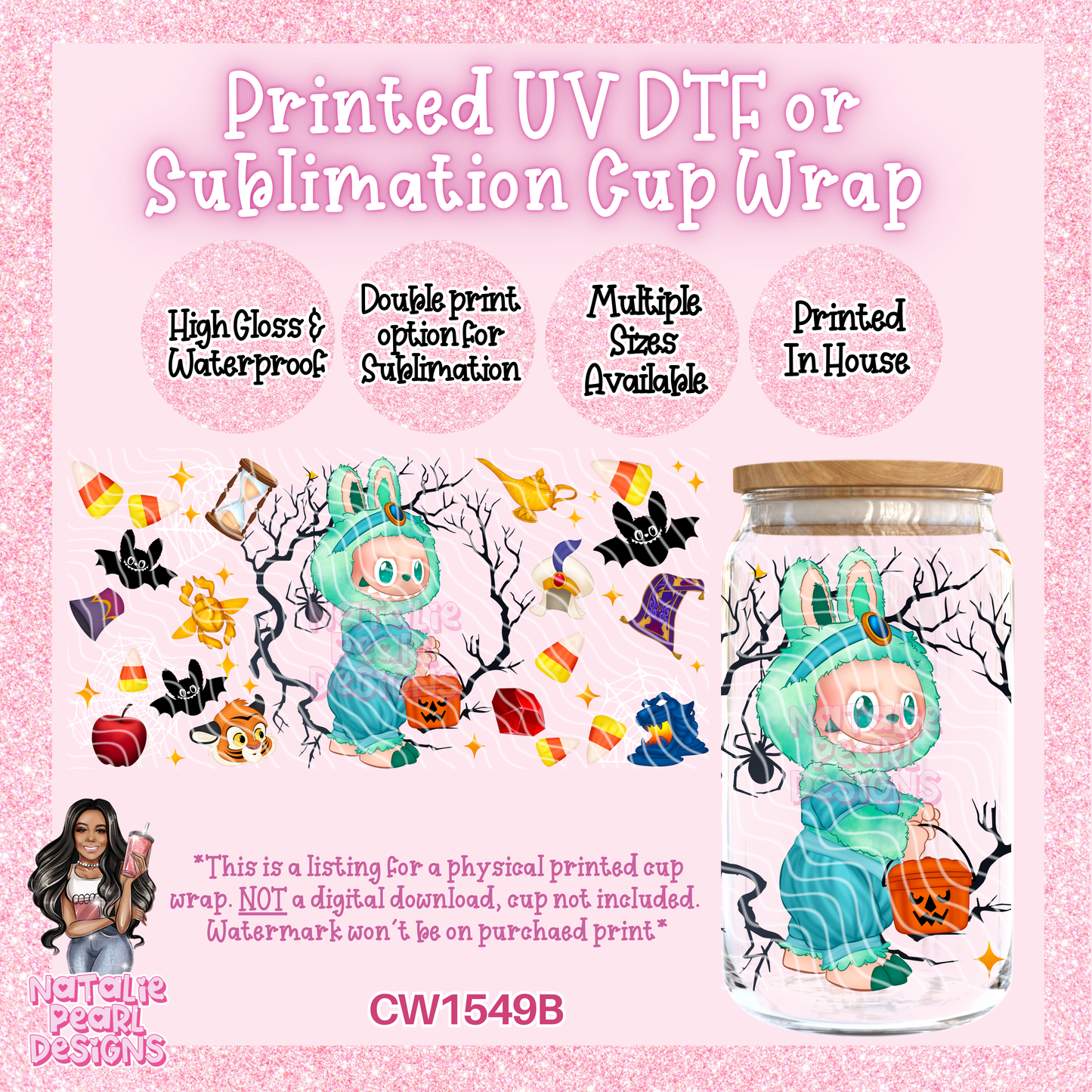 CW1549B UV DTF/SUB Cup Wrap