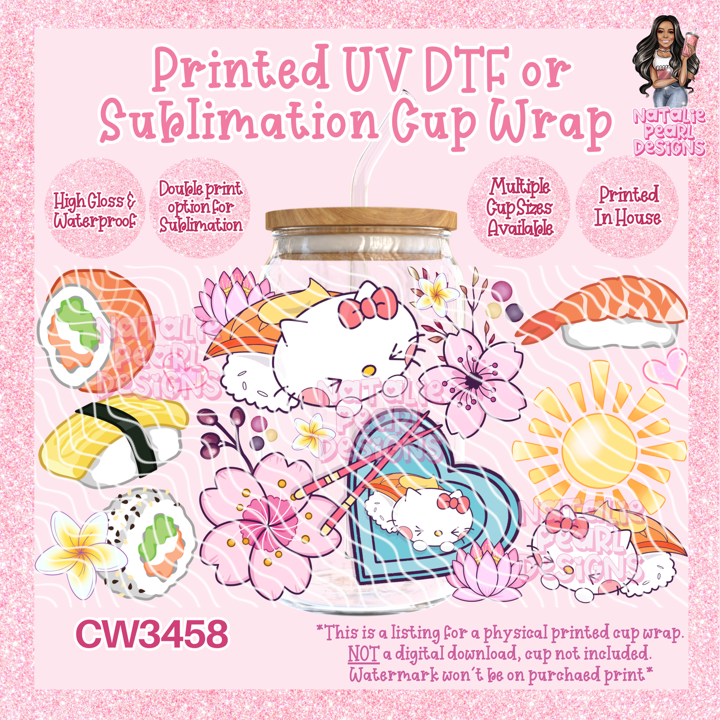 CW3458 UV DTF/SUB Cup Wraps