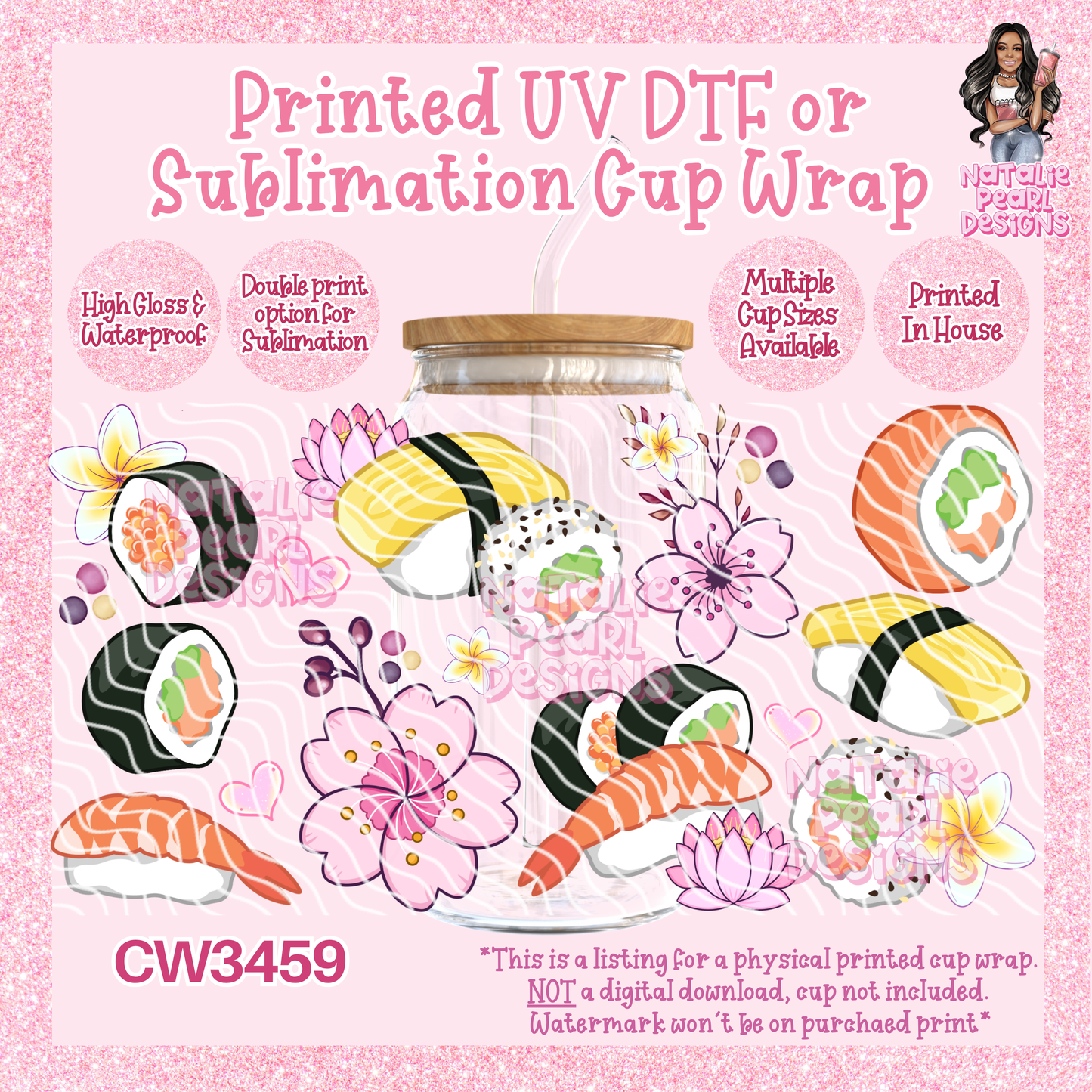 CW3459 UV DTF/SUB Cup Wraps