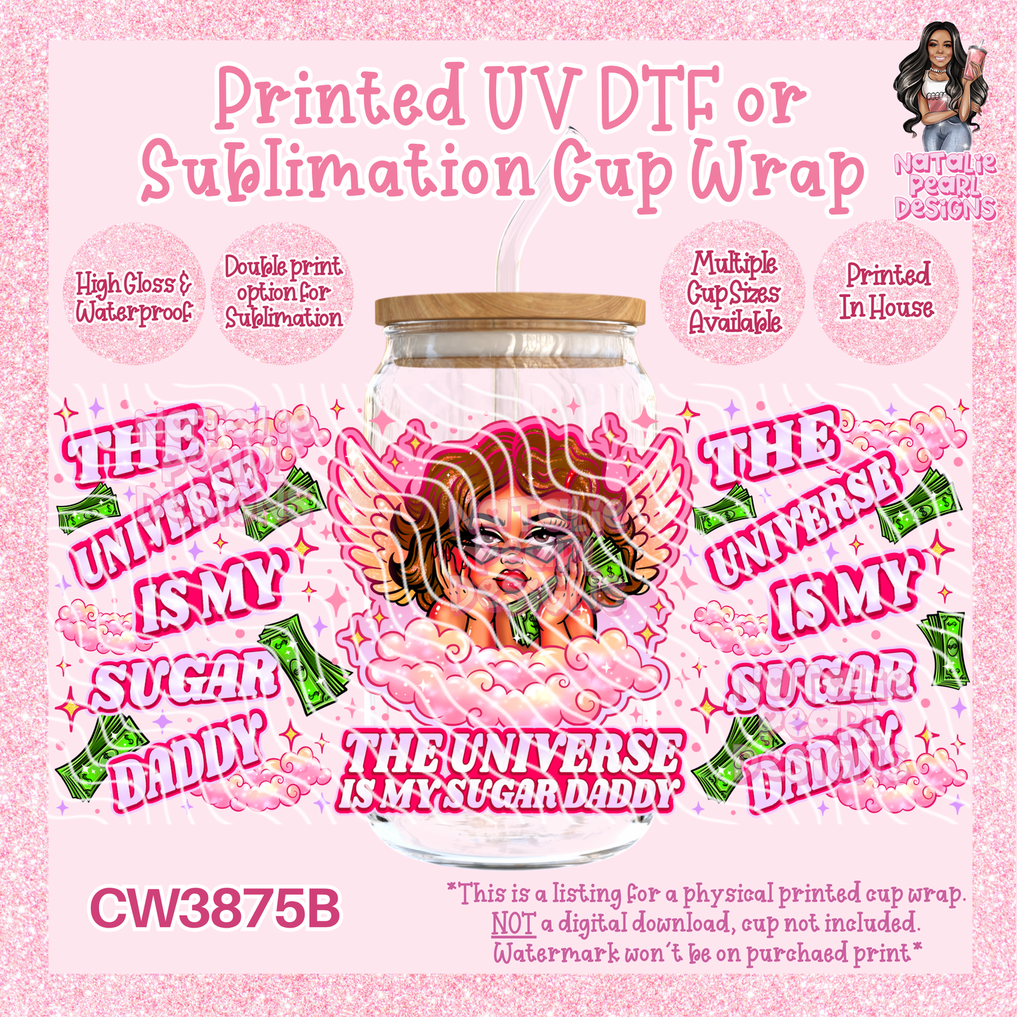 CW3875B UV DTF/SUB Cup Wraps