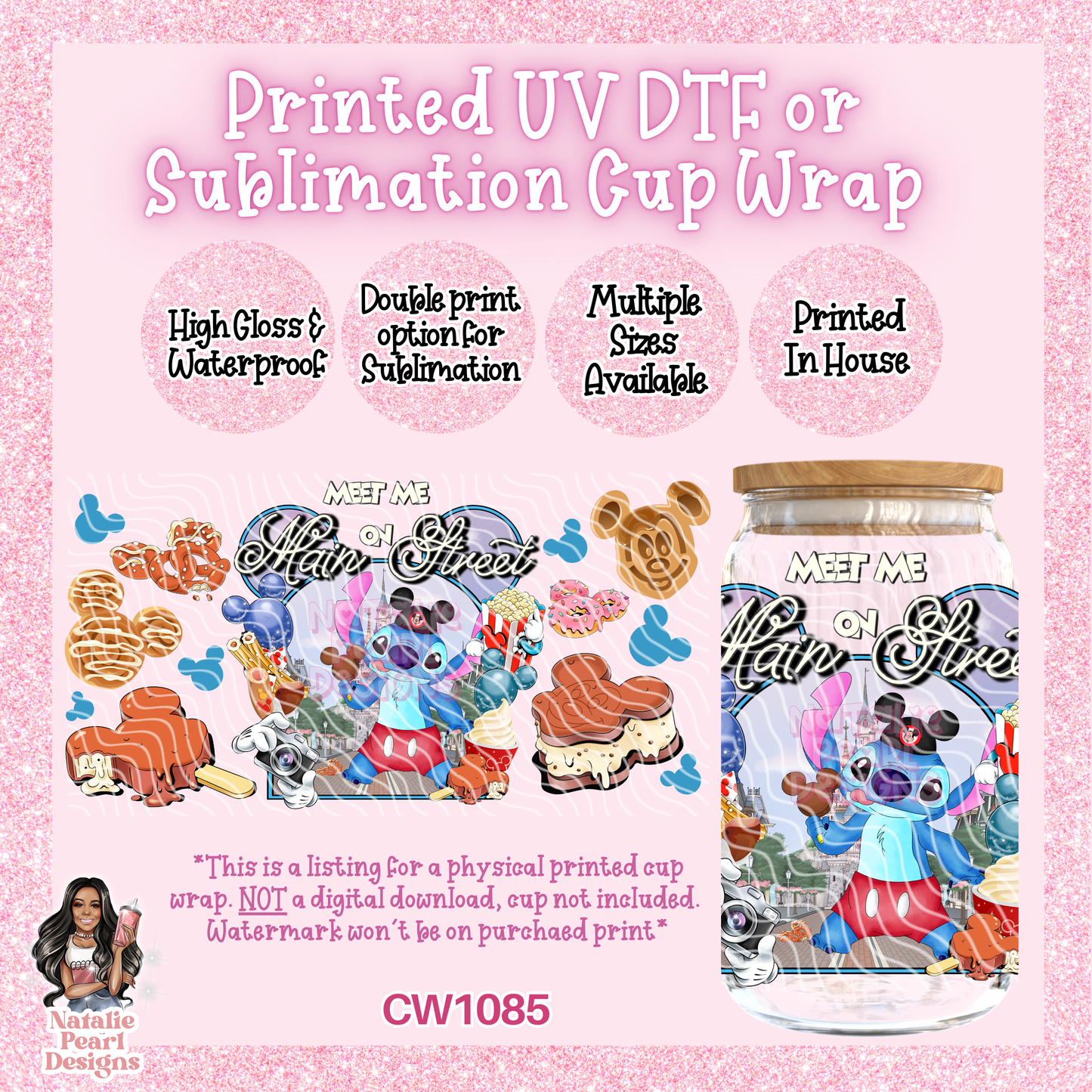 CW1085 UV DTF/SUB Cup Wrap