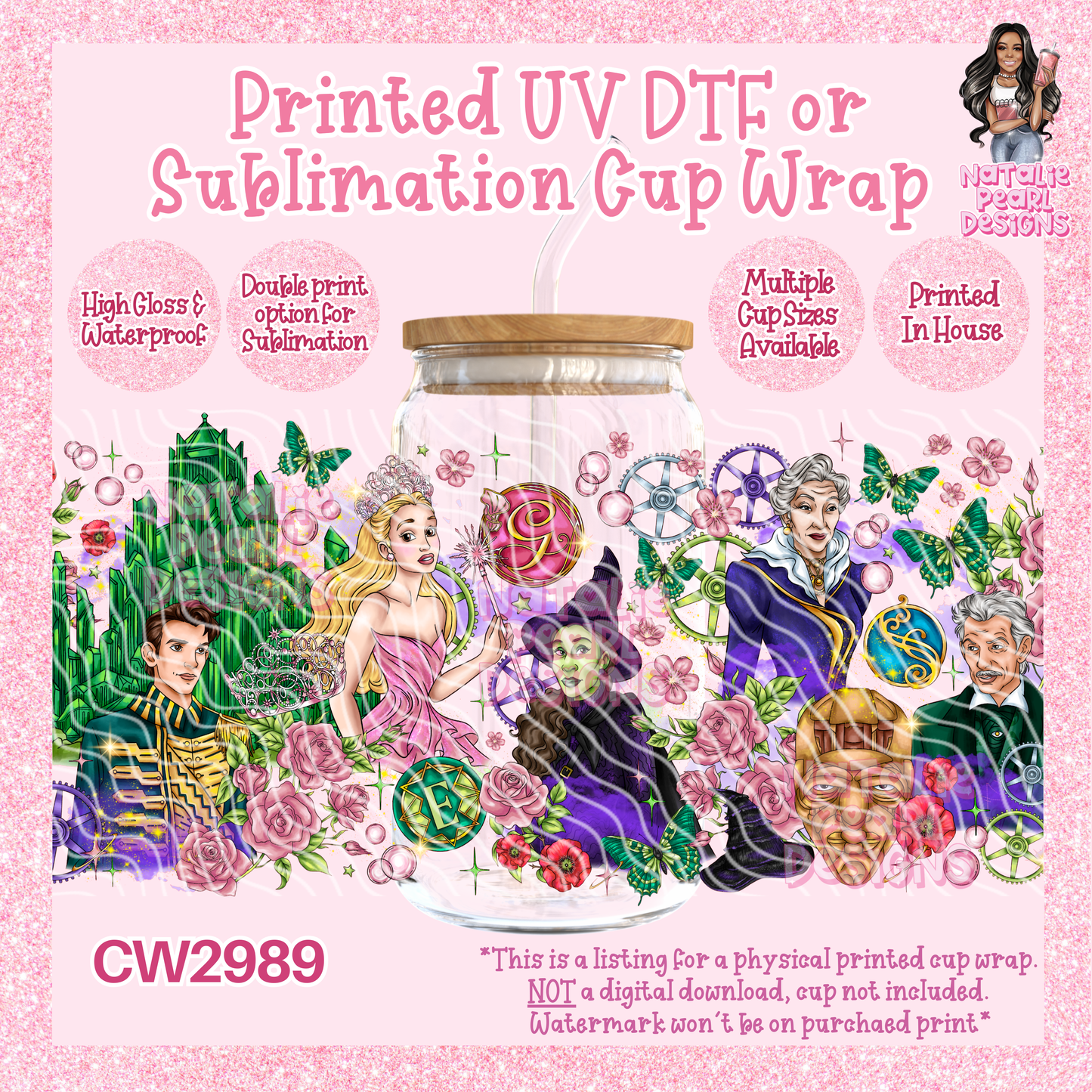 CW2989 UV DTF/SUB Cup Wraps