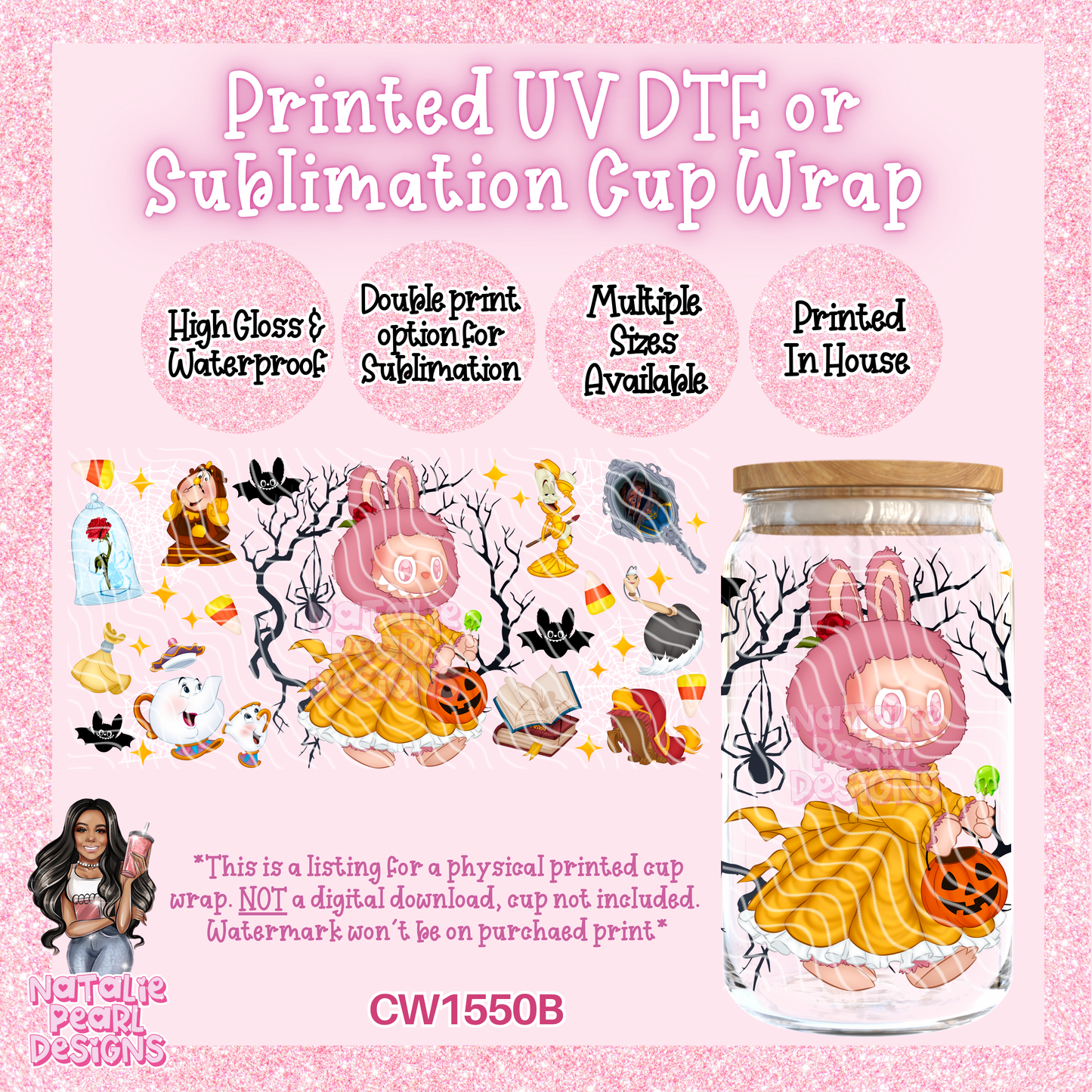 CW1550B UV DTF/SUB Cup Wrap