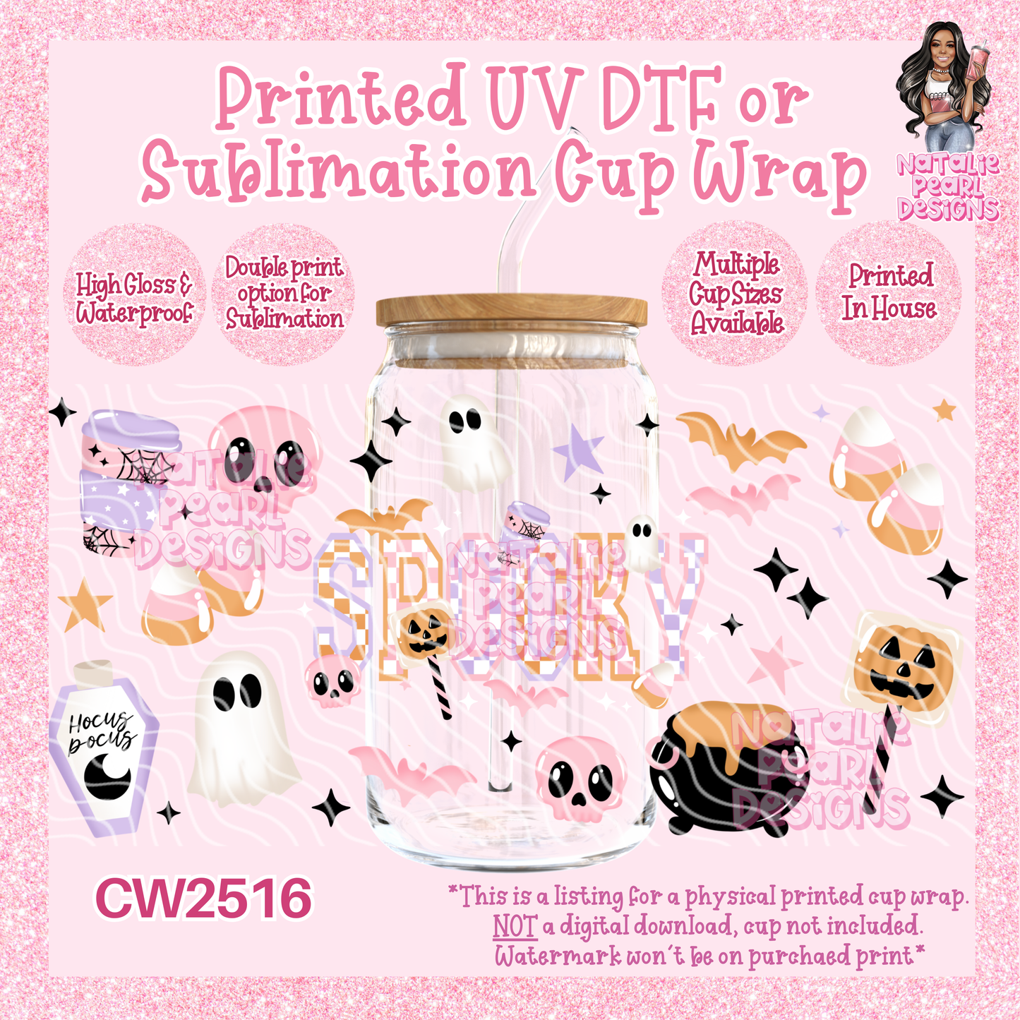 CW2516 UV DTF/SUB Cup Wraps
