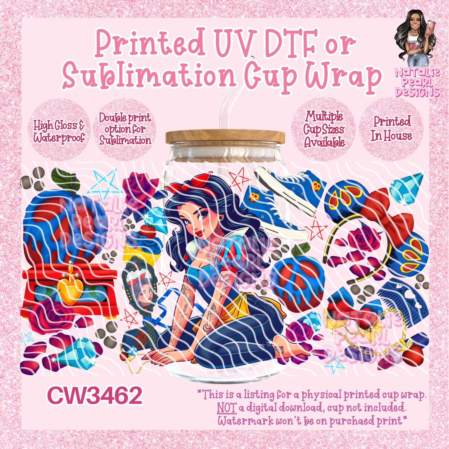 CW3462 UV DTF/SUB Cup Wraps