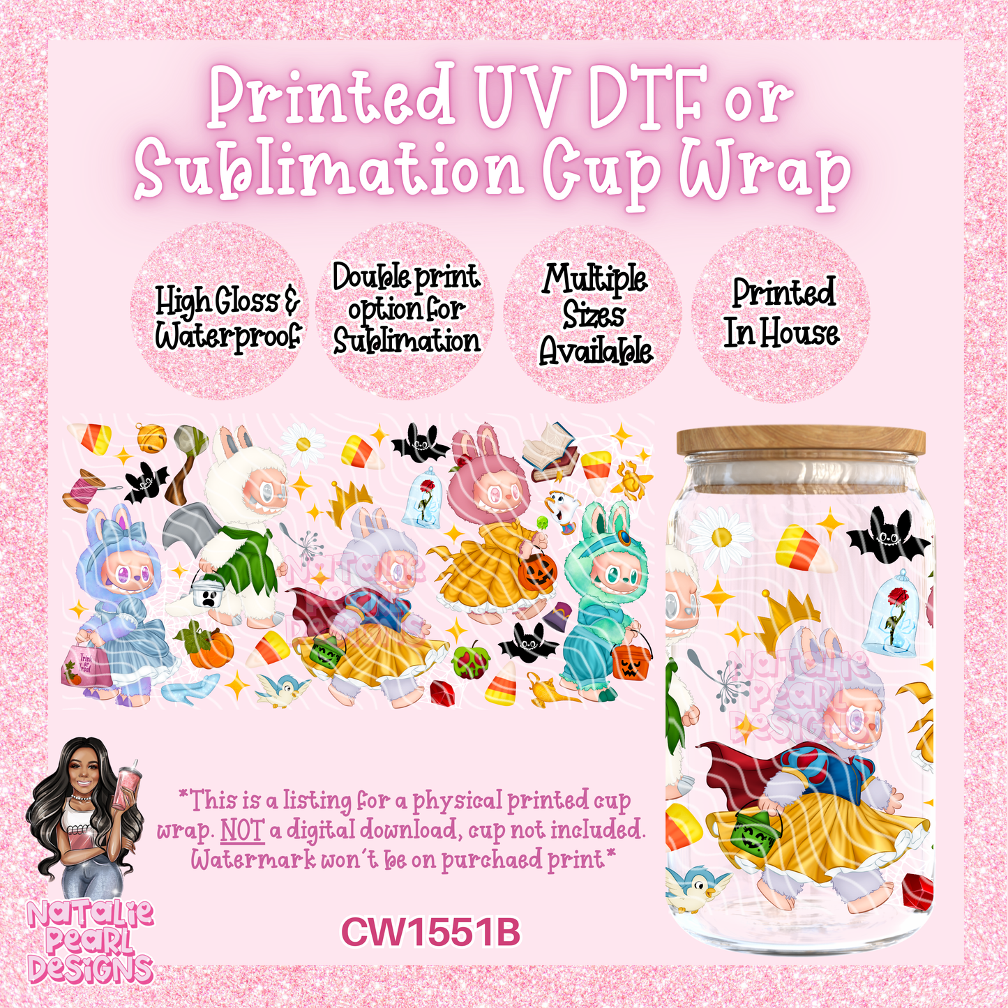 CW1551B UV DTF/SUB Cup Wrap