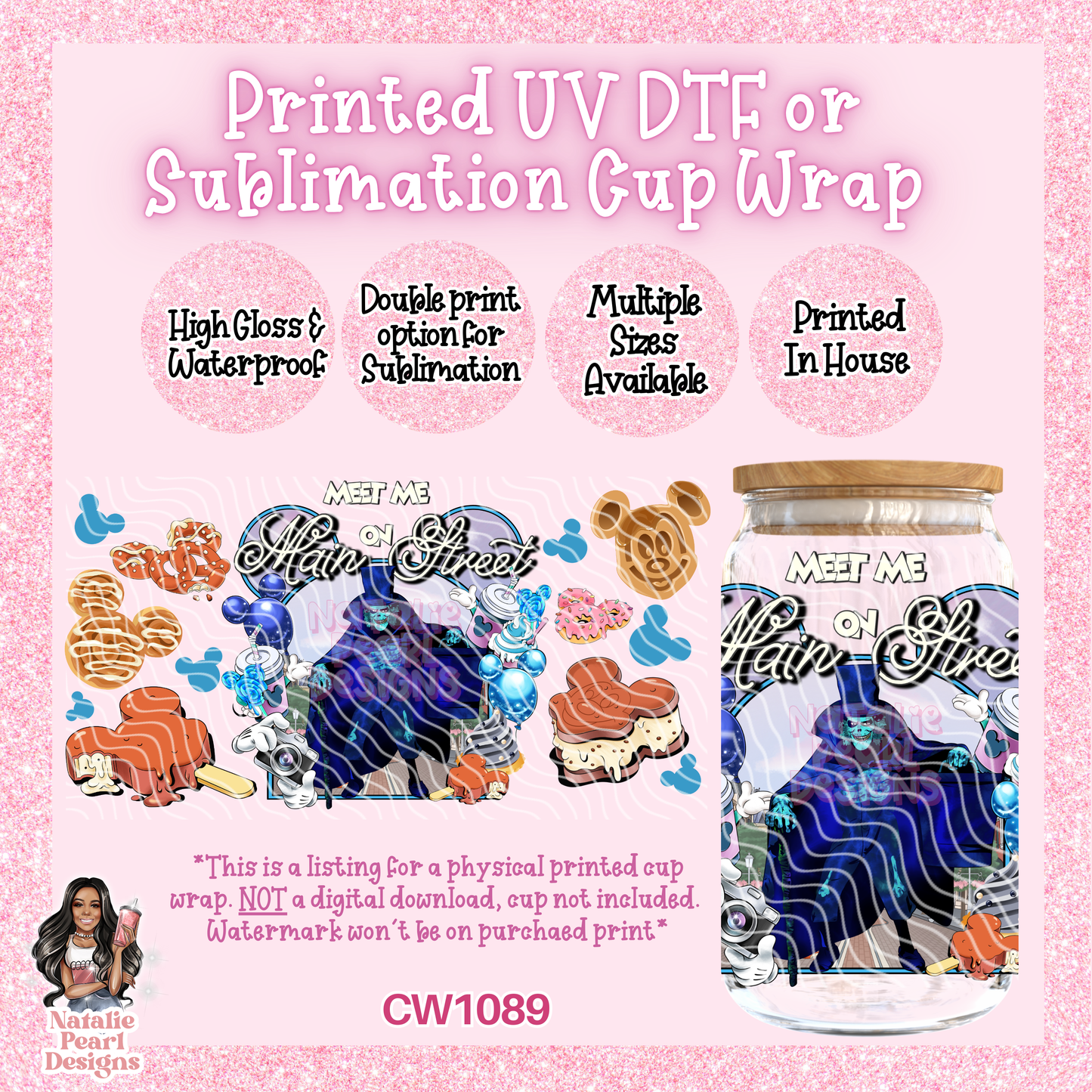 CW1089 UV DTF/SUB Cup Wrap