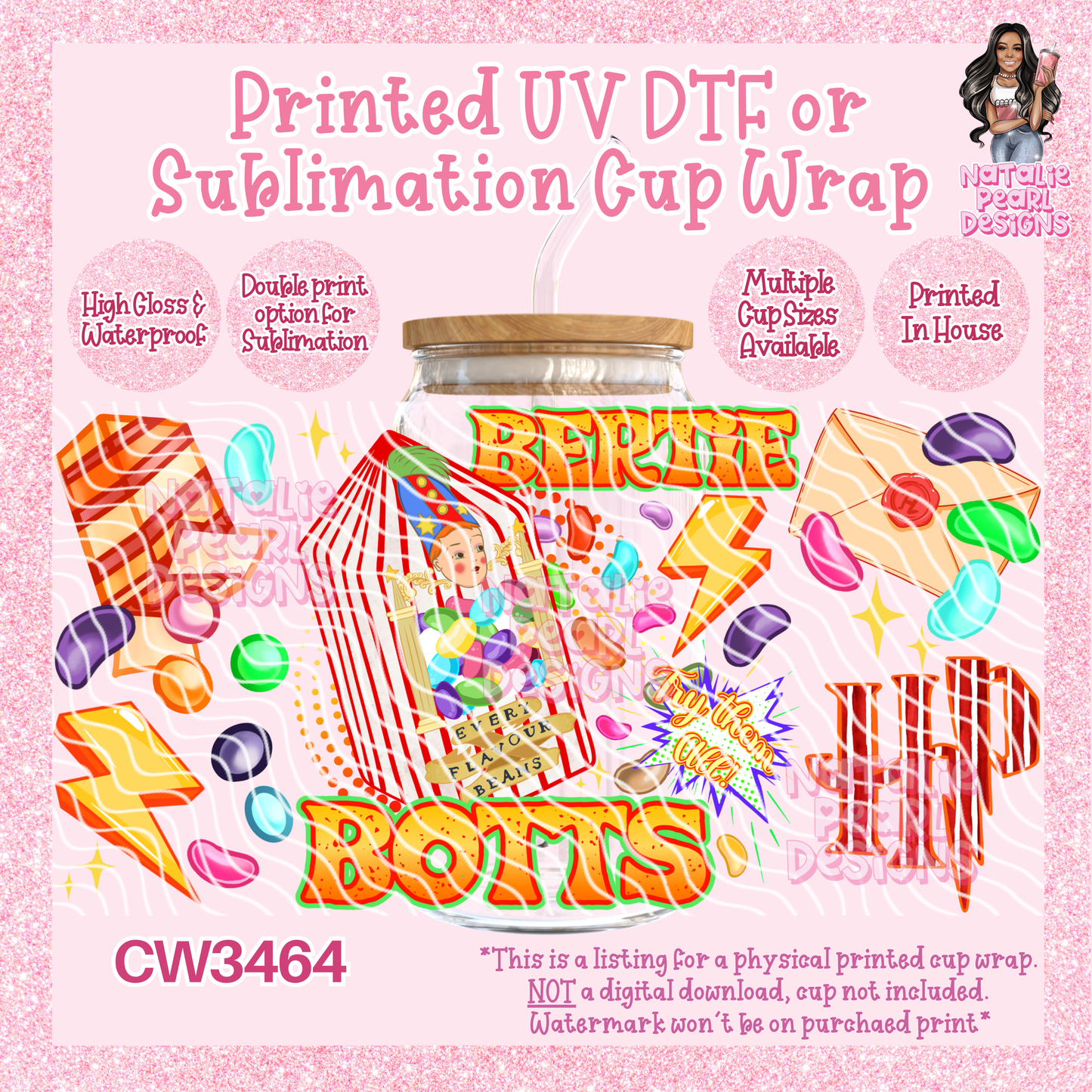 CW3464 UV DTF/SUB Cup Wraps