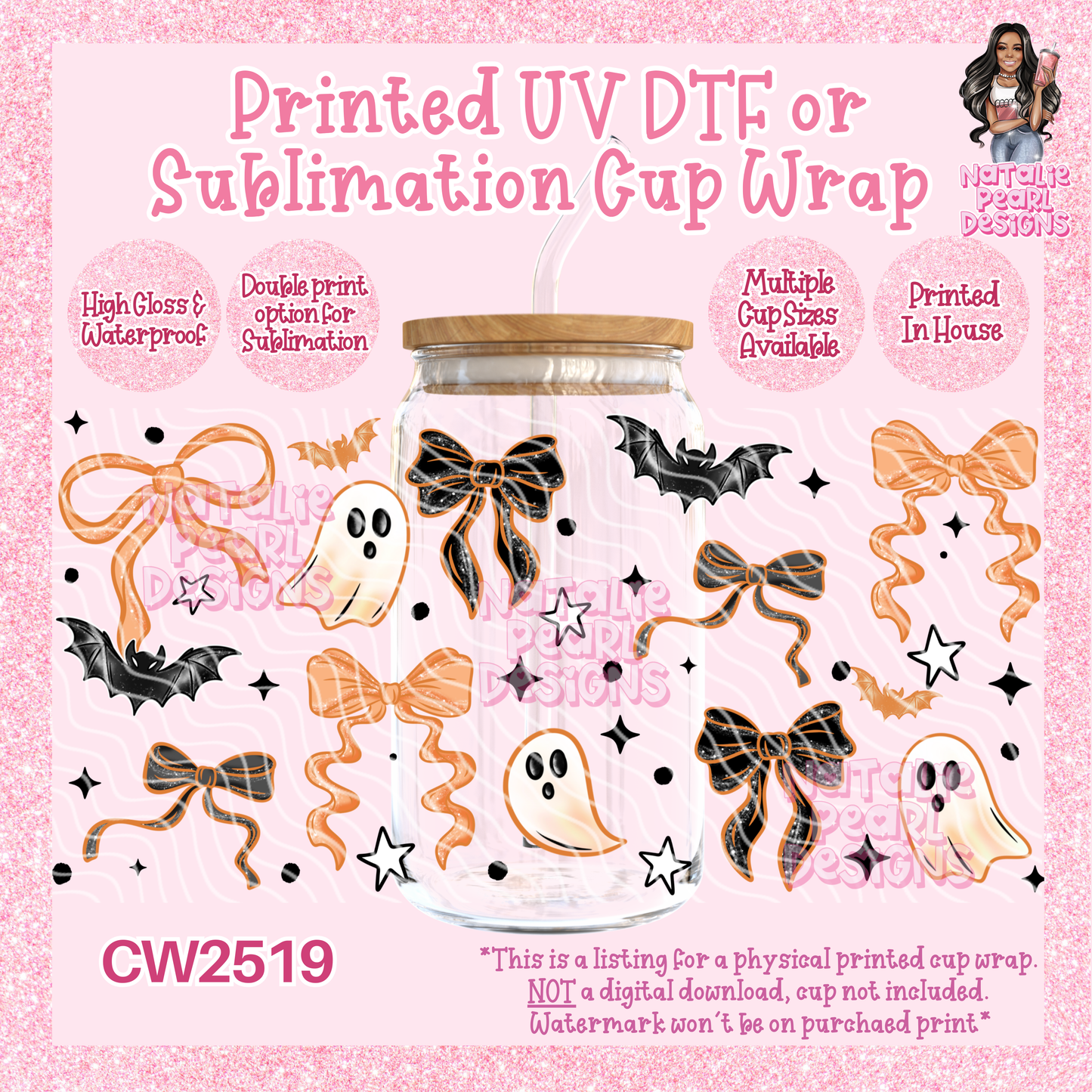 CW2519 UV DTF/SUB Cup Wraps