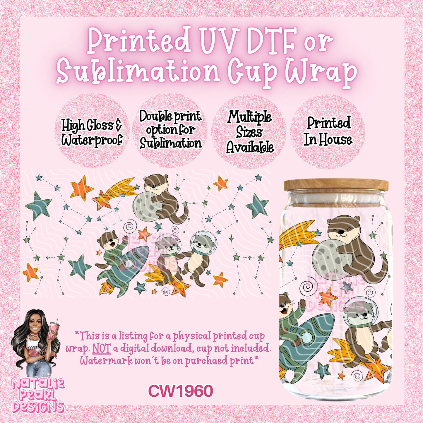 CW1960 UV DTF/SUB Cup Wraps