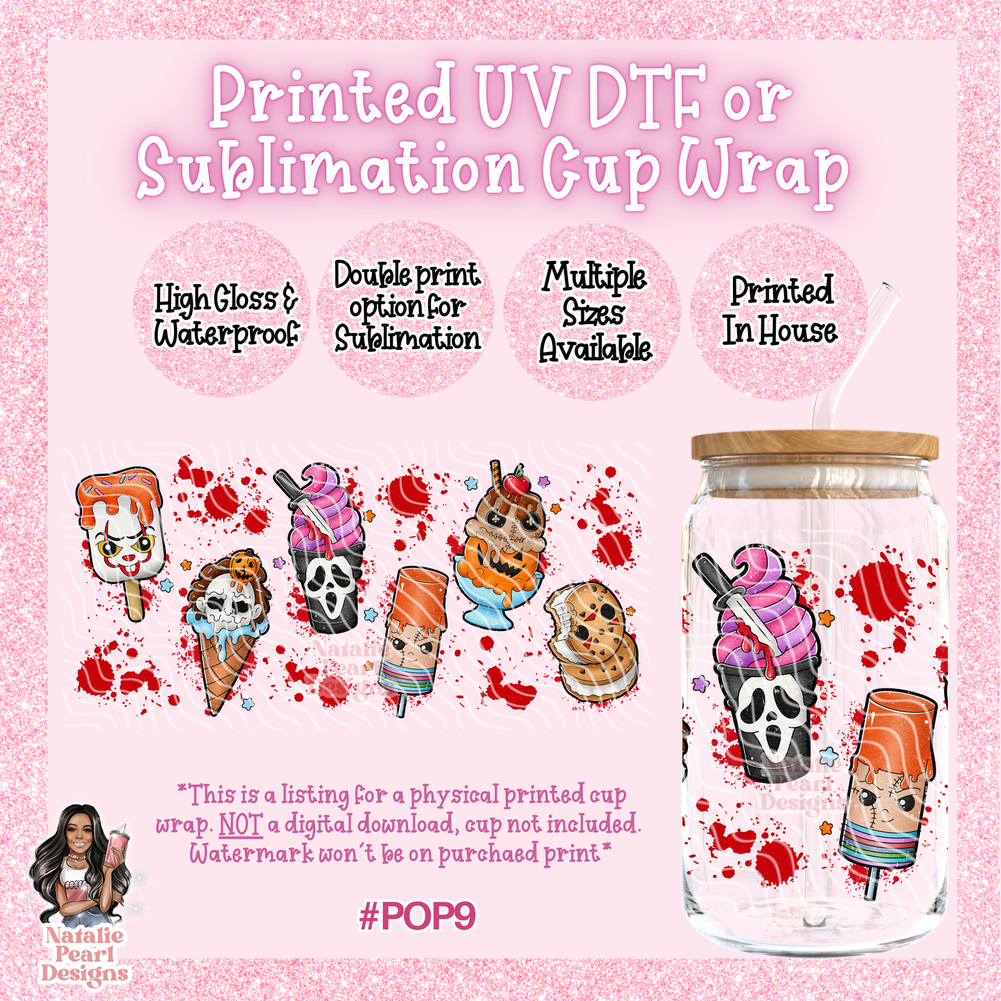 POP9 UV DTF/SUB Cup Wrap