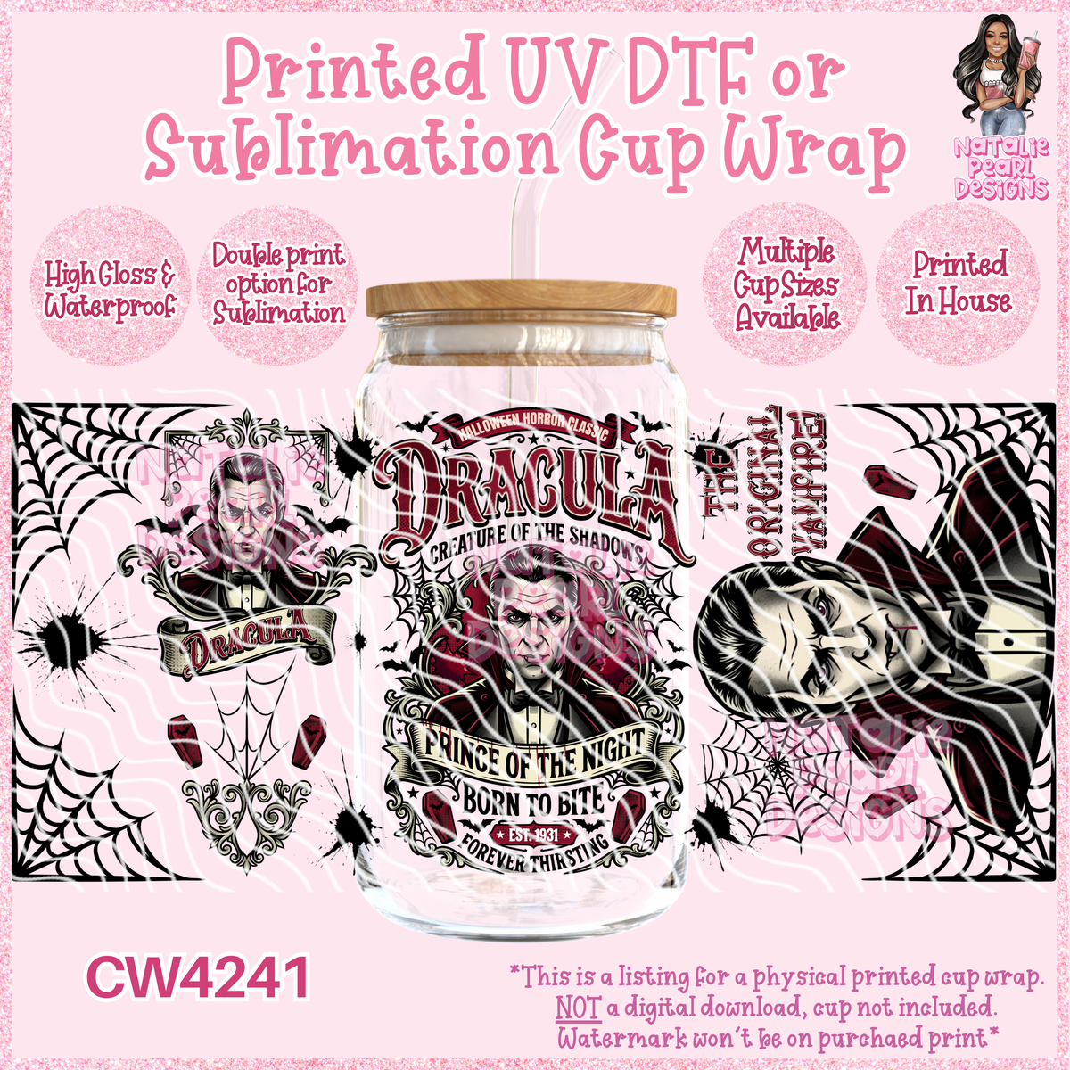 CW4241 UV DTF/SUB Cup Wraps