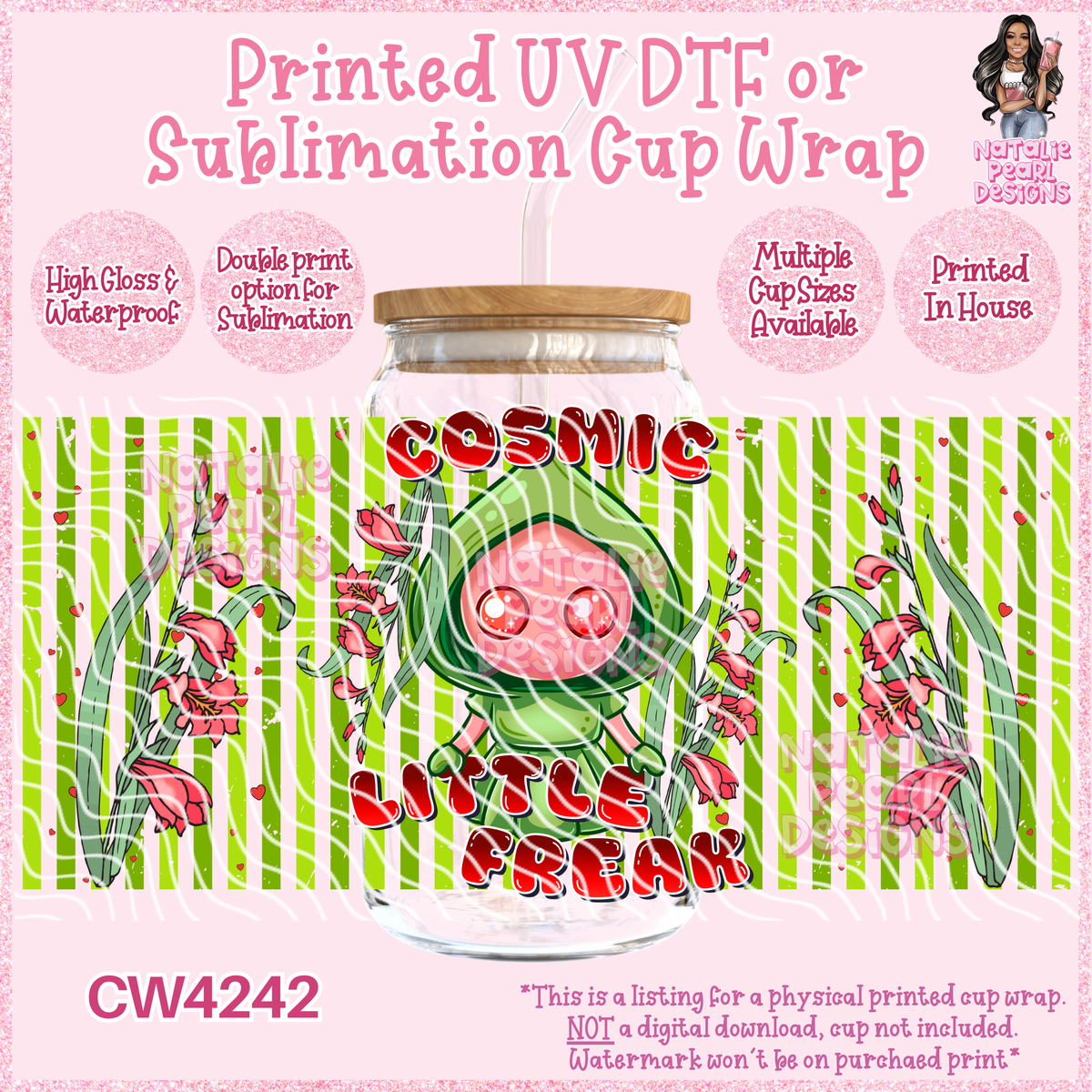 CW4242 UV DTF/SUB Cup Wraps