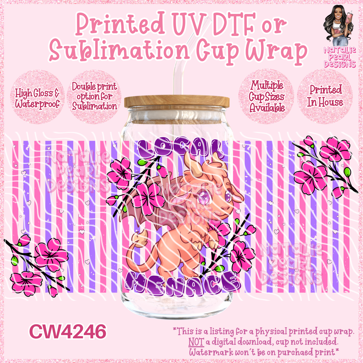 CW4246 UV DTF/SUB Cup Wraps