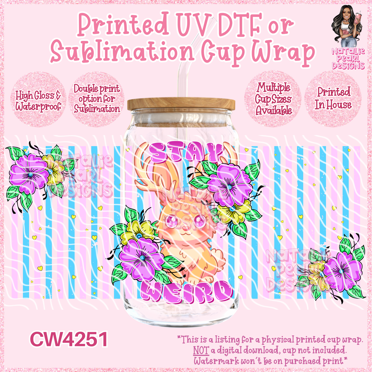 CW4251 UV DTF/SUB Cup Wraps