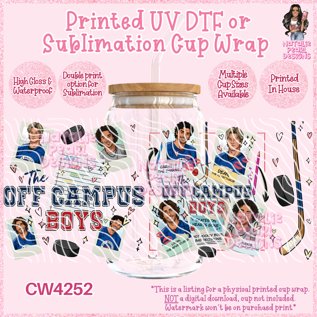 CW4252 UV DTF/SUB Cup Wraps