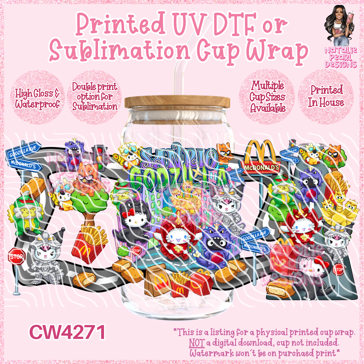 CW4271 UV DTF/SUB Cup Wraps