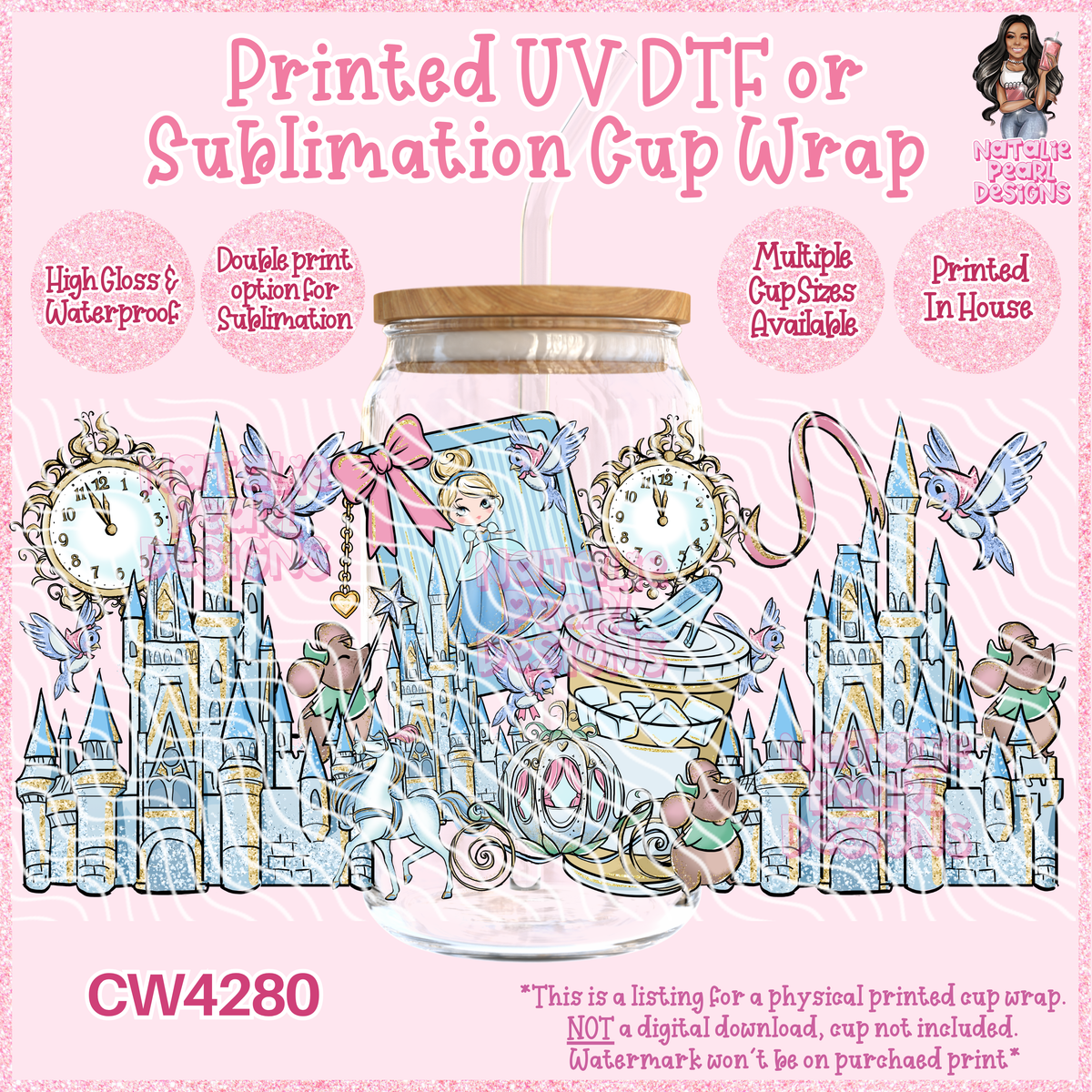 CW4280 UV DTF/SUB Cup Wraps