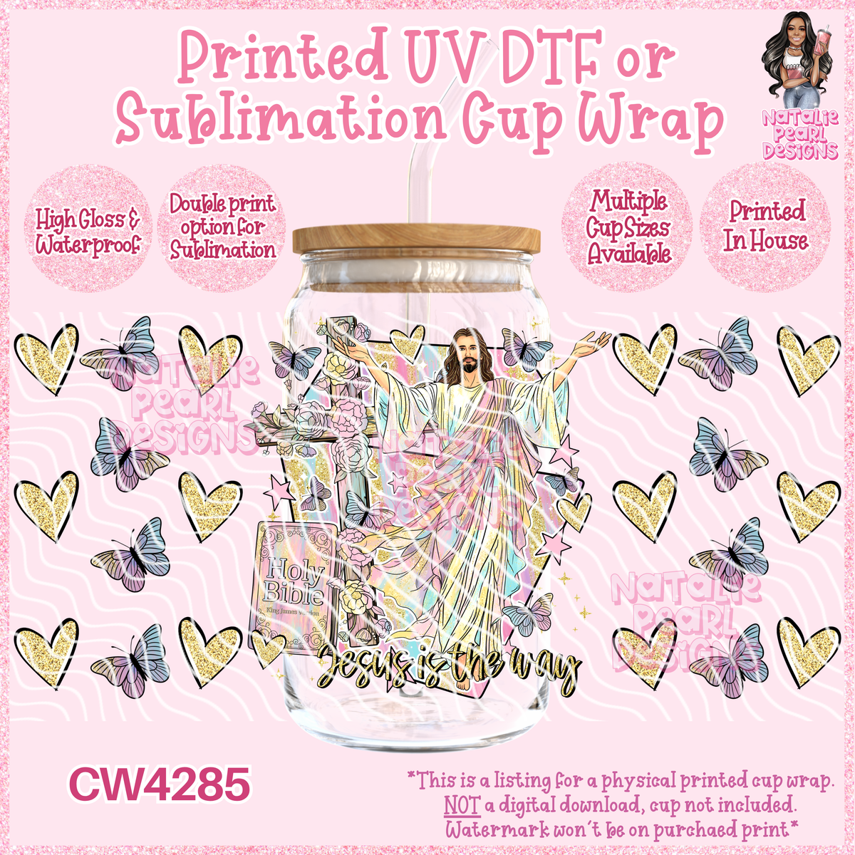 CW4285 UV DTF/SUB Cup Wraps