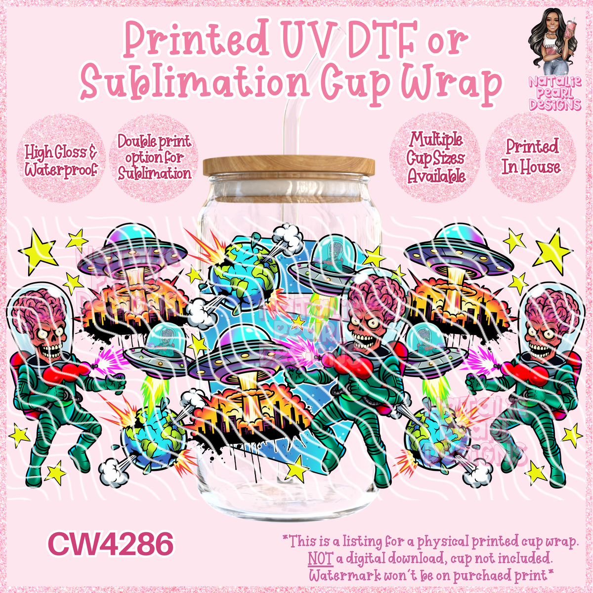 CW4286 UV DTF/SUB Cup Wraps