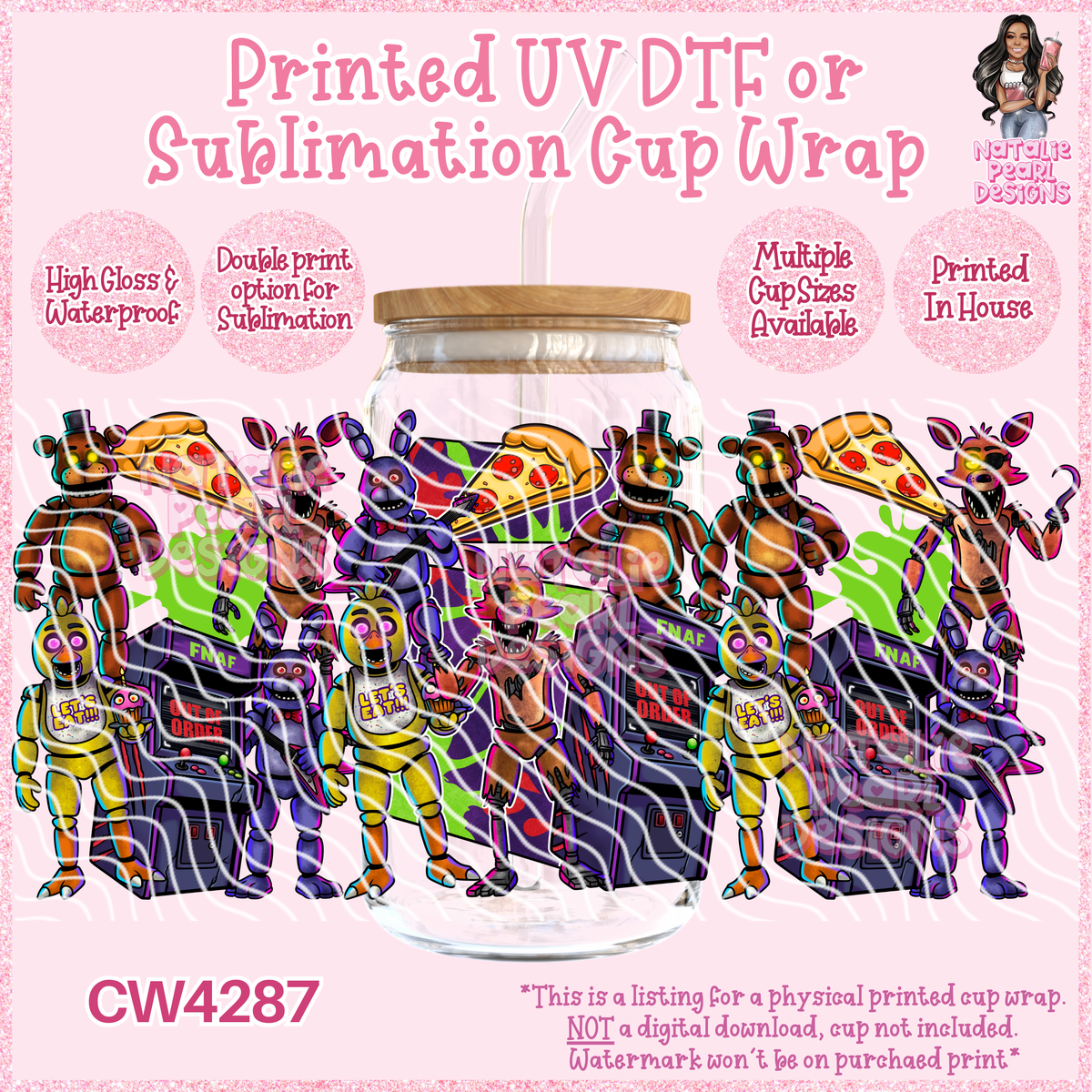 CW4287 UV DTF/SUB Cup Wraps