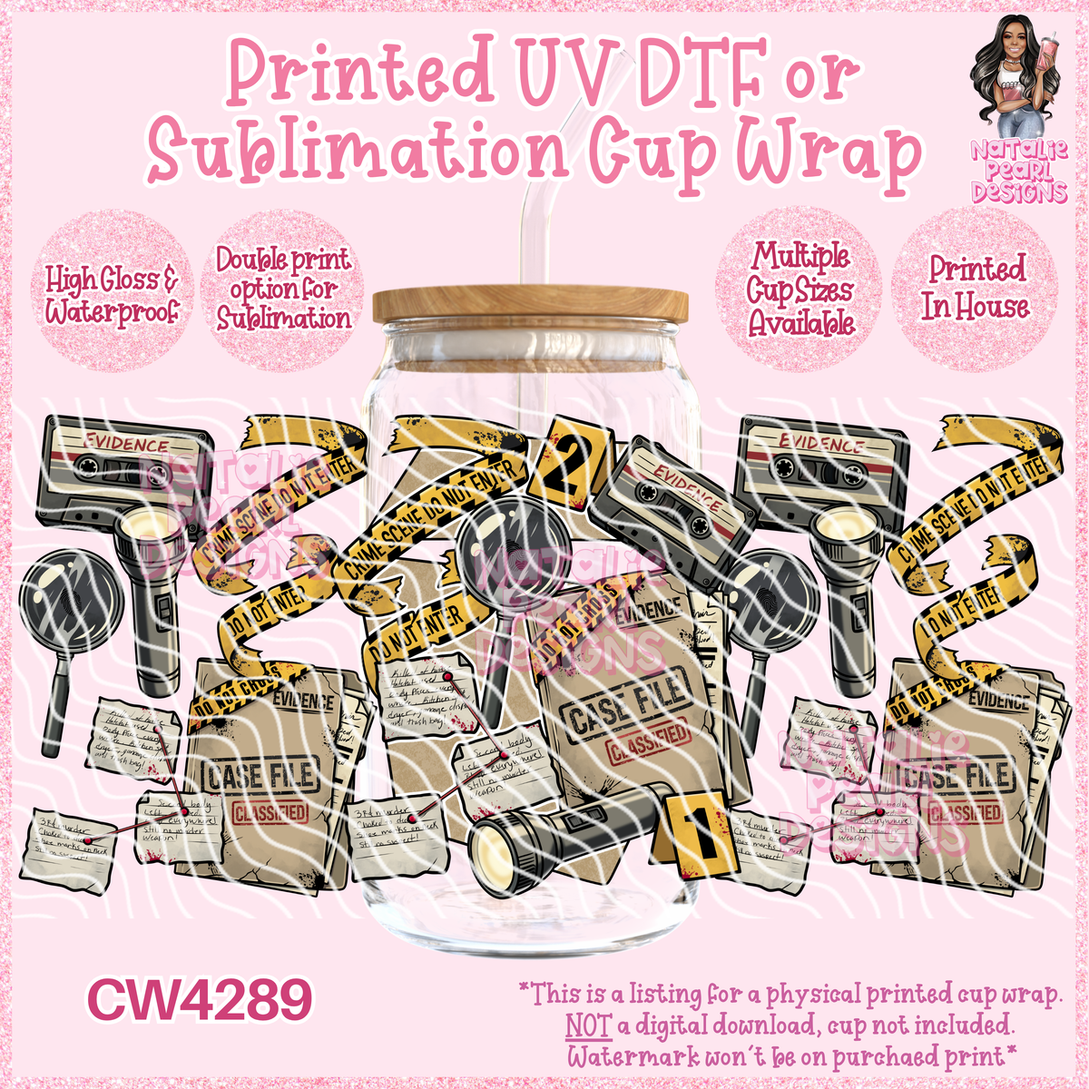 CW4289 UV DTF/SUB Cup Wraps